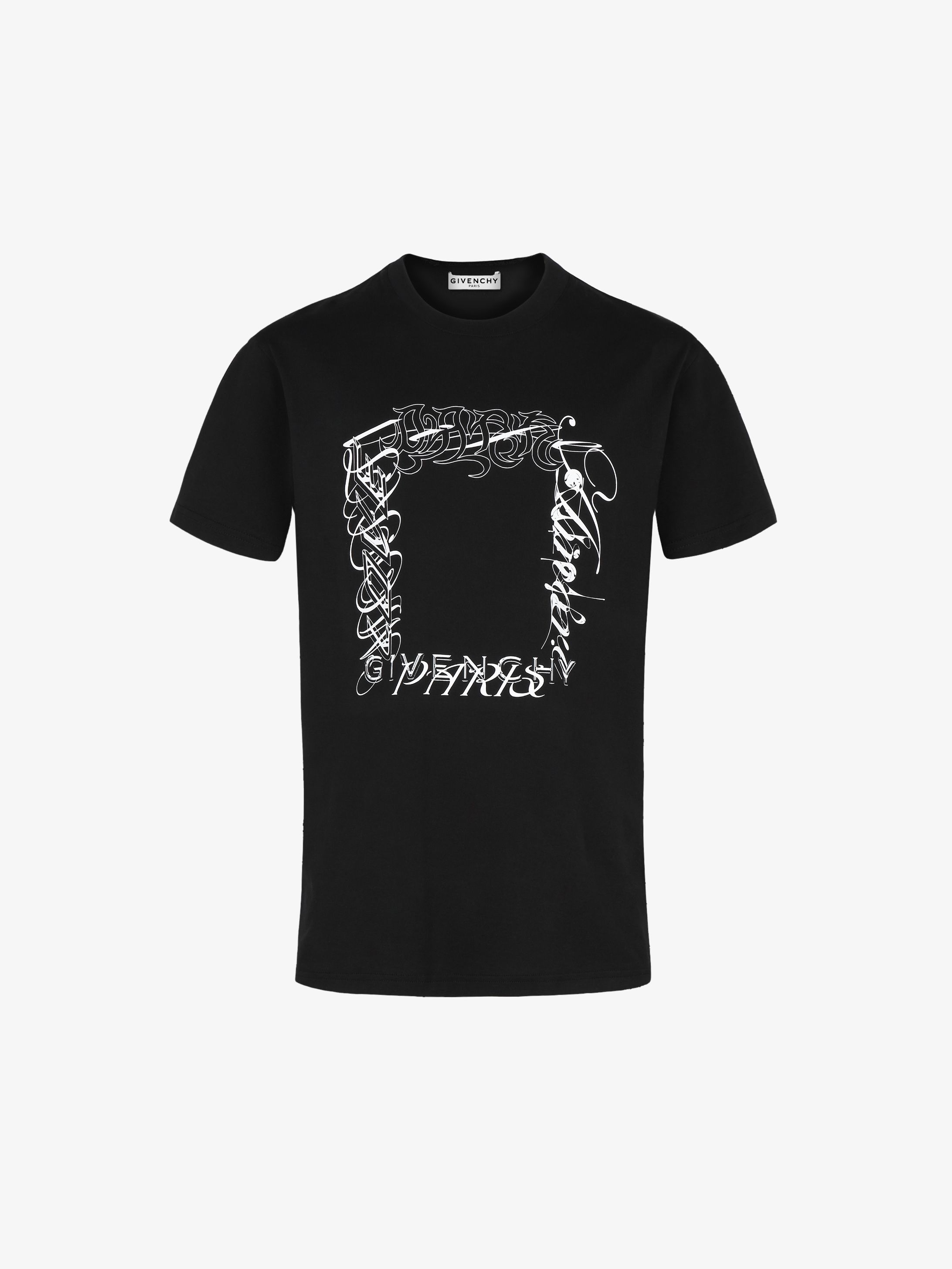 T-shirt slim à imprimé calligraphique