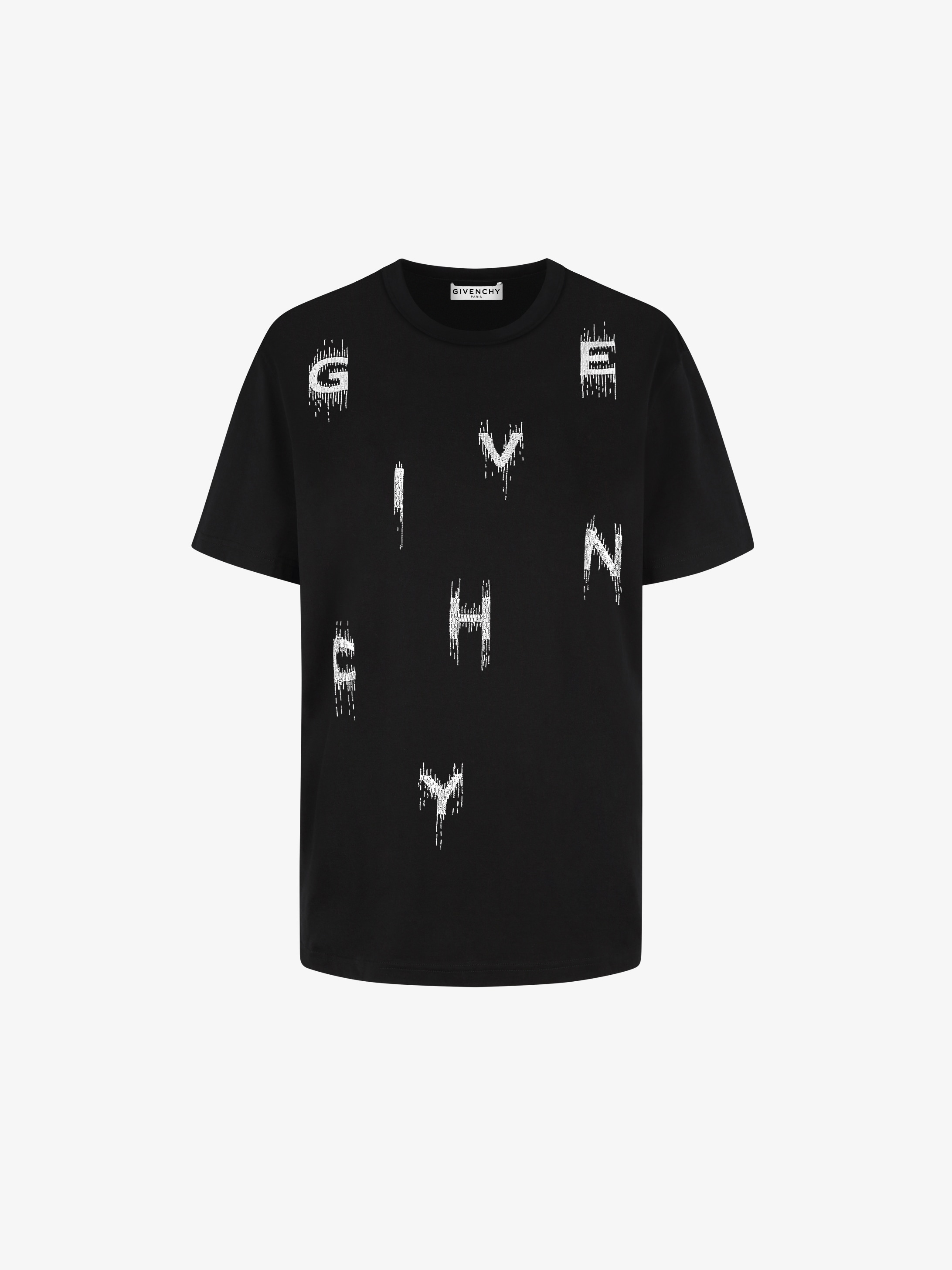 GIVENCHY pearls embroidered t-shirt