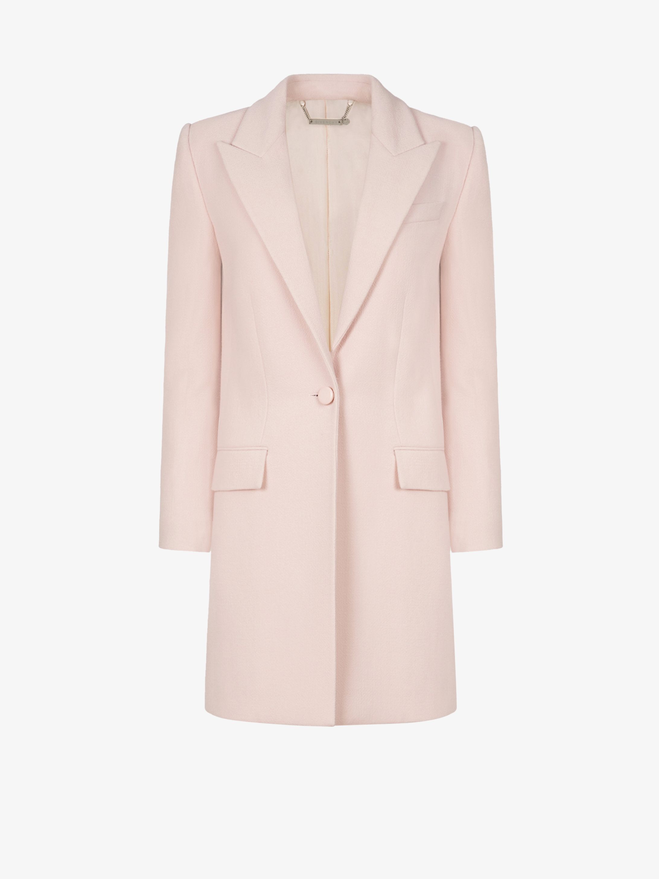 Mid-length coat in wool