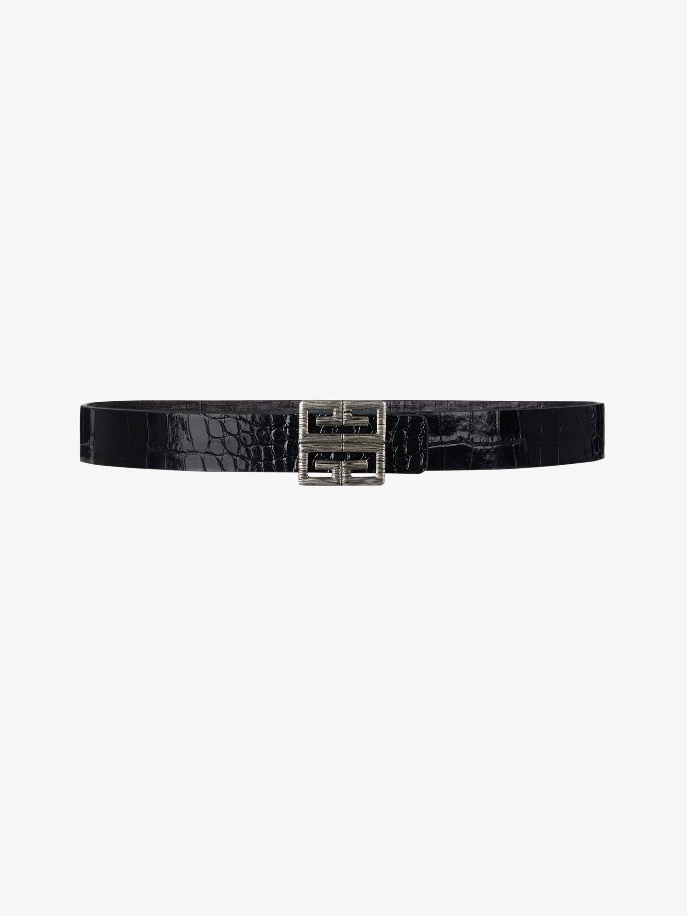4G buckle belt in leather