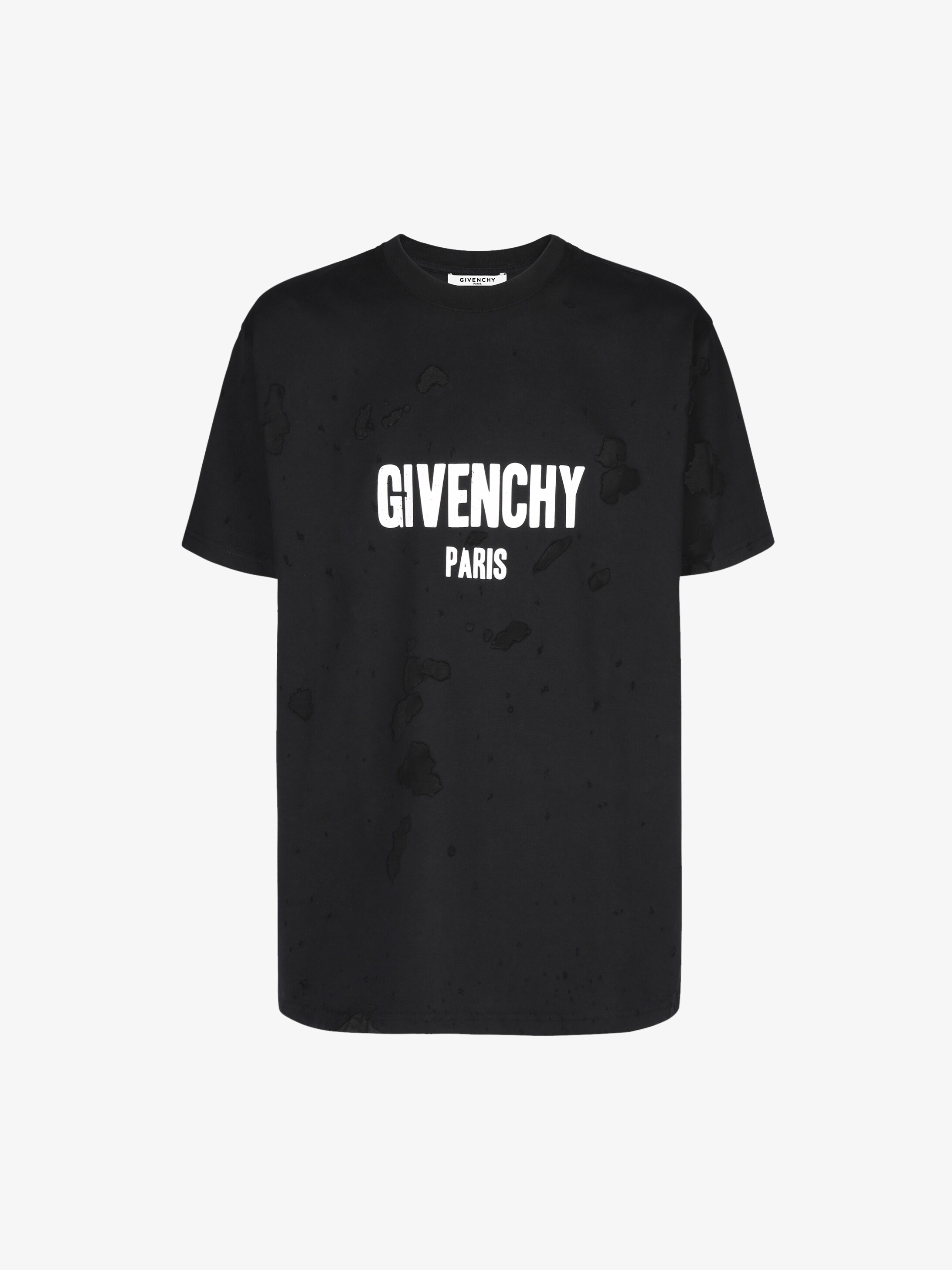 Givenchy PARIS destroyed oversized t-shirt | GIVENCHY Paris