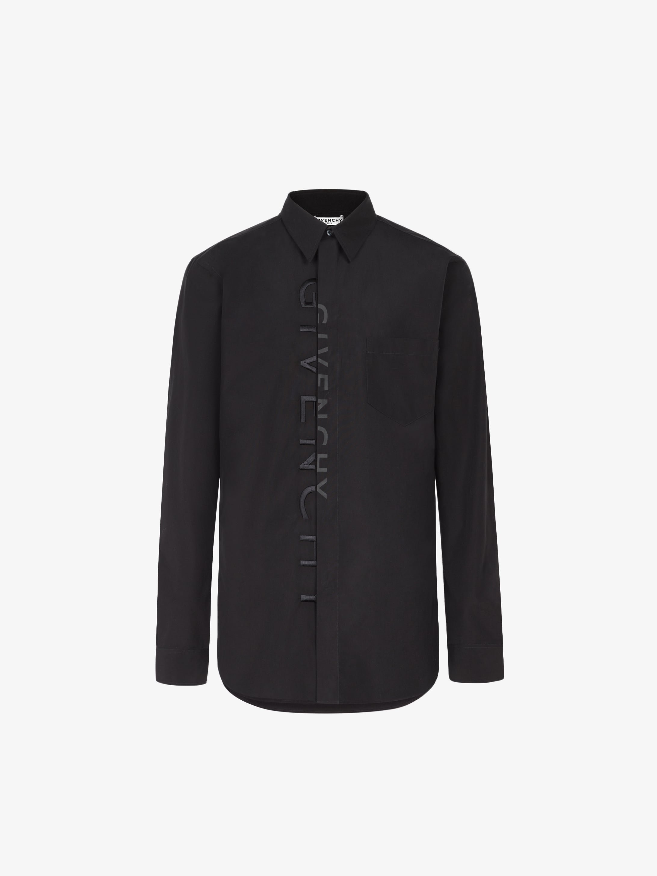 GIVENCHY SPLIT embroidered shirt in coton