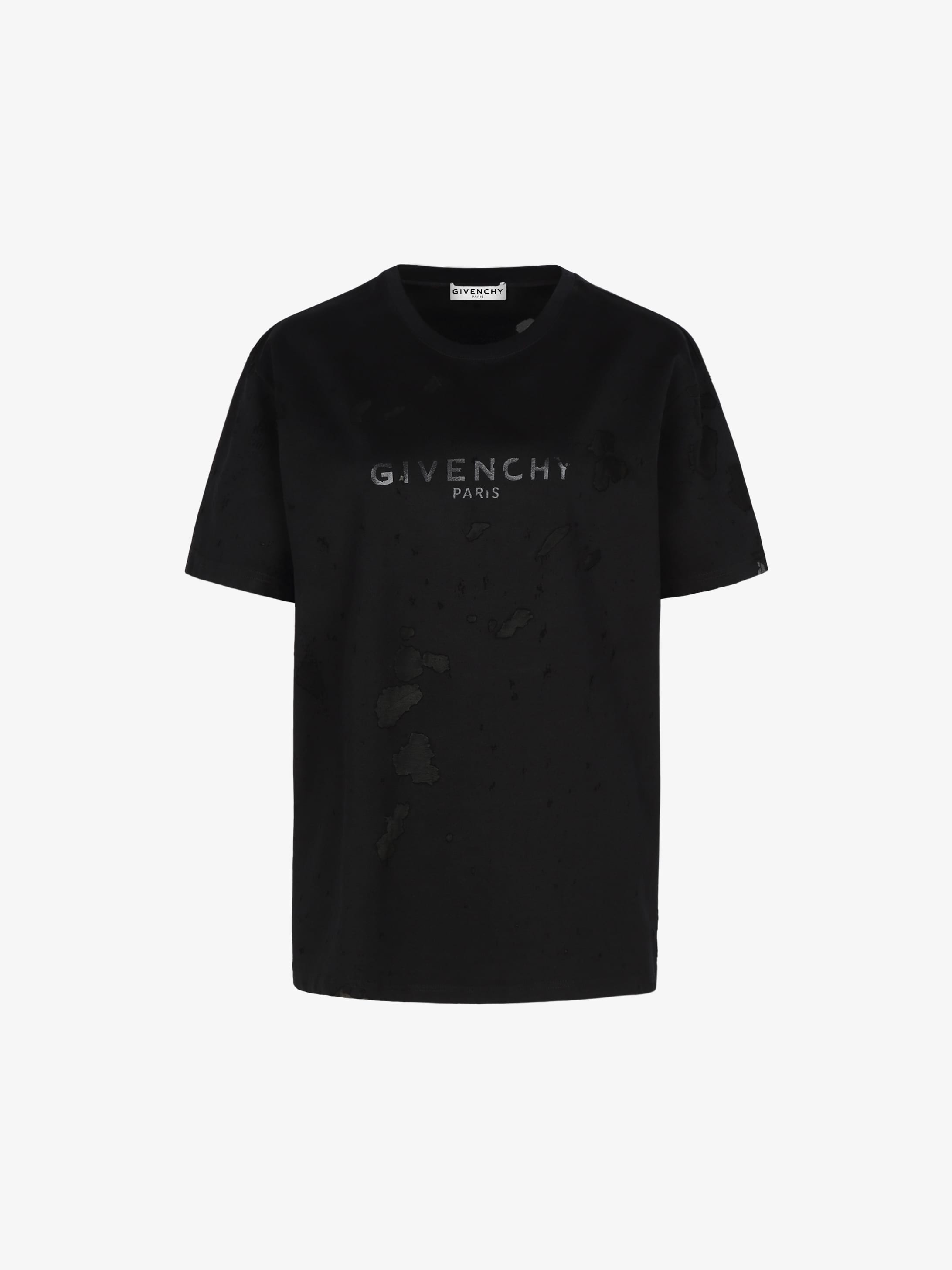 GIVENCHY PARIS oversized destroyed t 