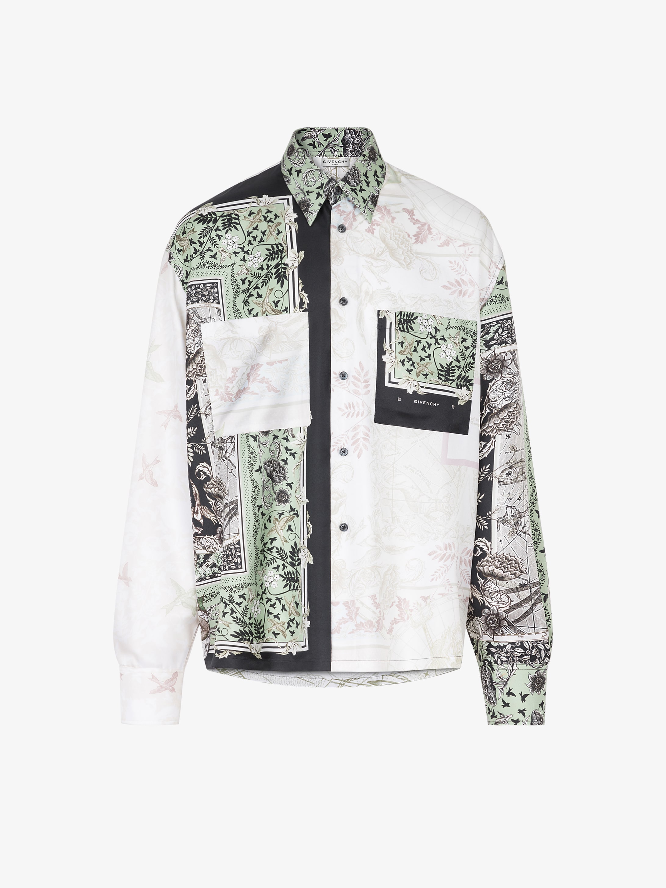 Atlantis patchwork printed shirt