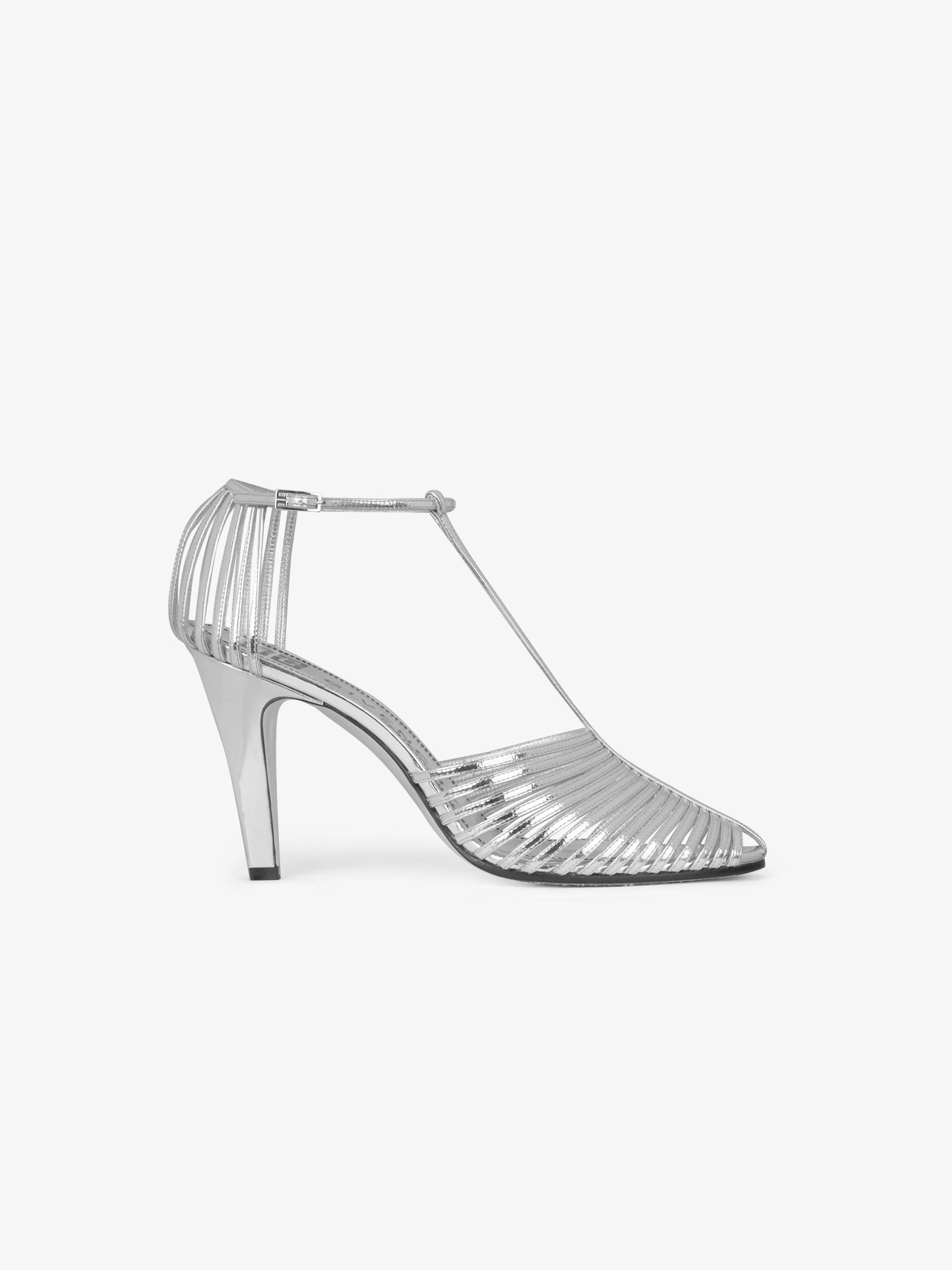 Mignon sandals in mirror effect leather