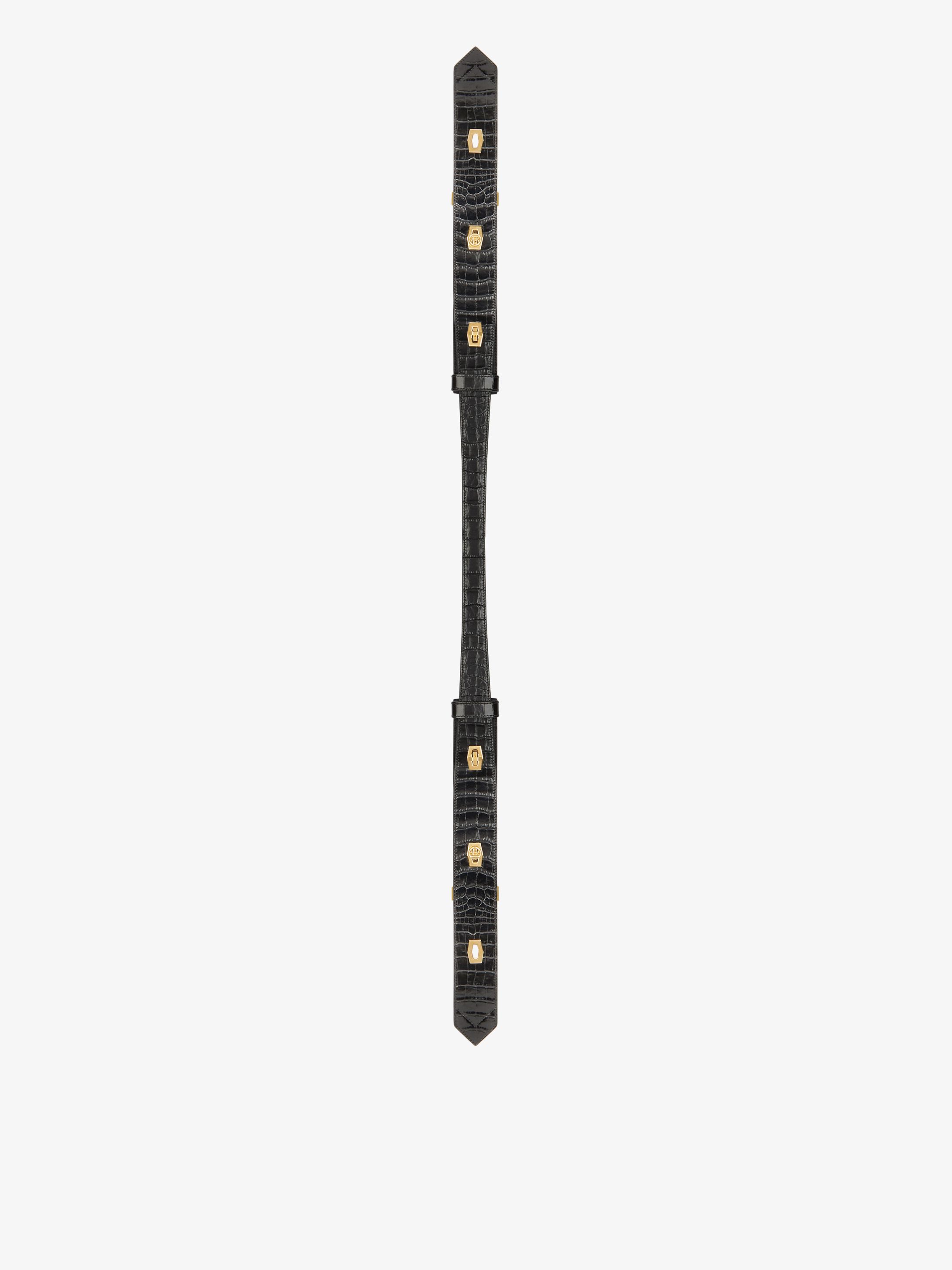 Eden strap in crocodile effect leather
