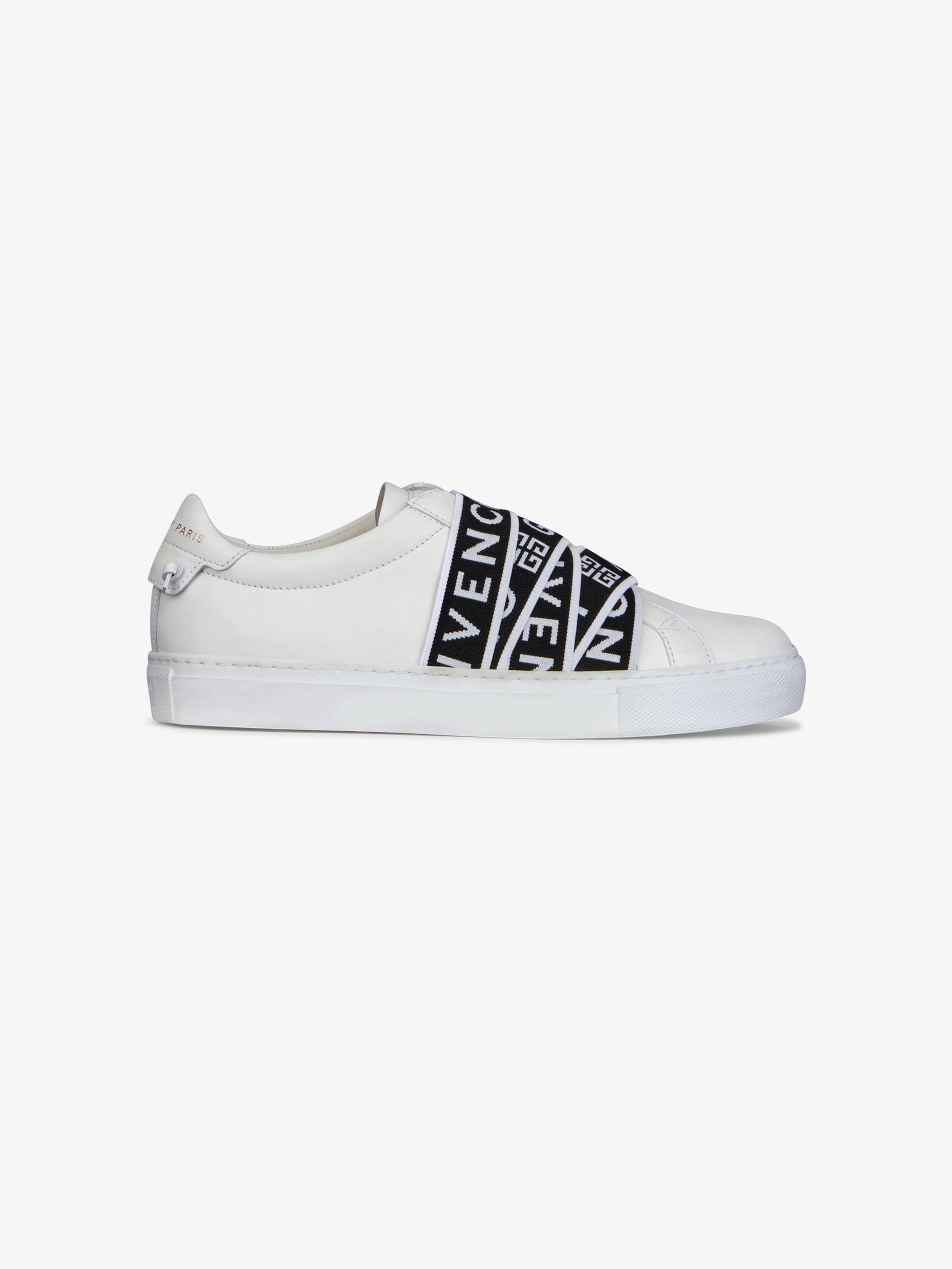 GIVENCHY 4G webbing sneakers in leather