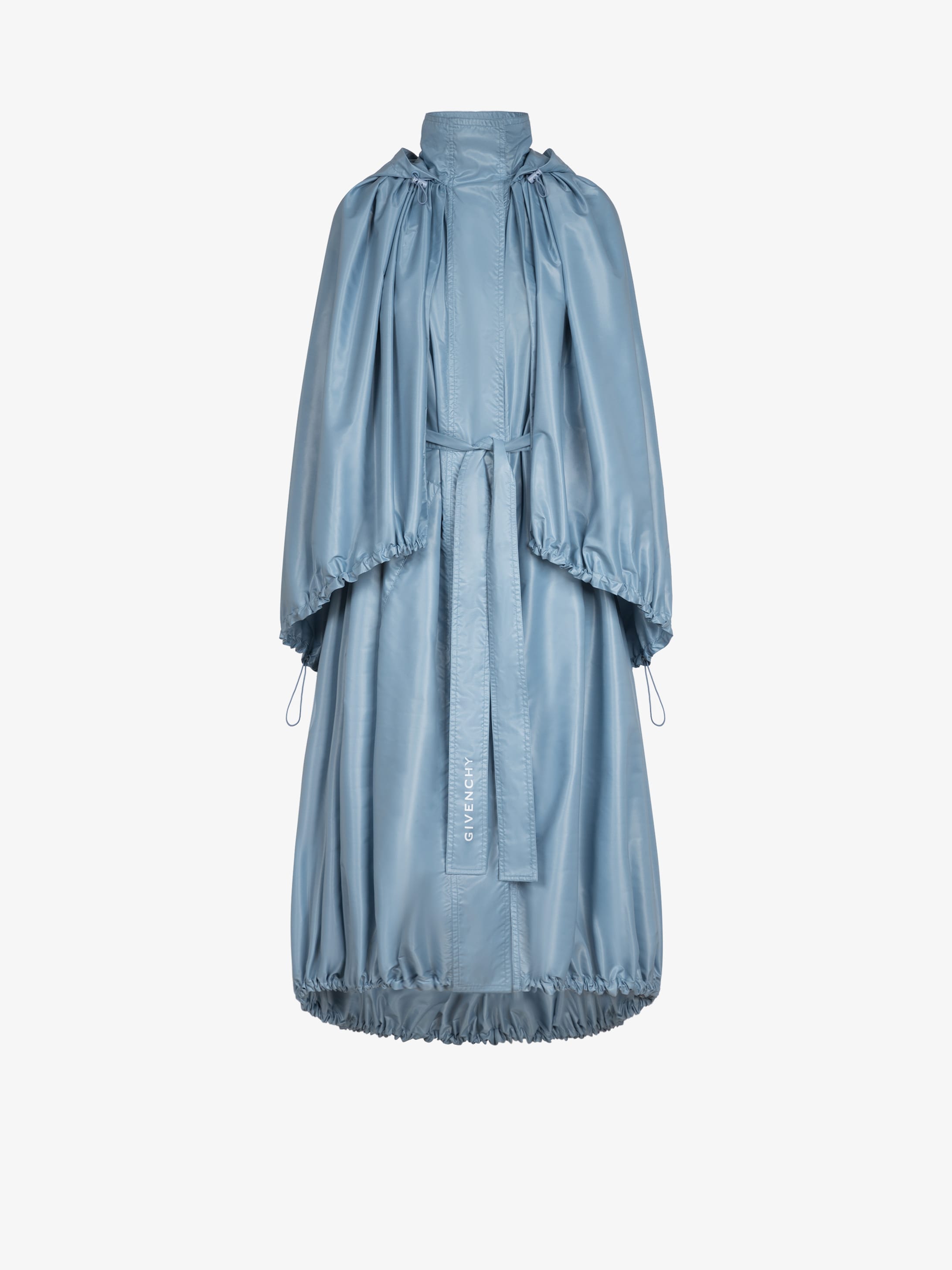 Windbreaker cape in matte nylon