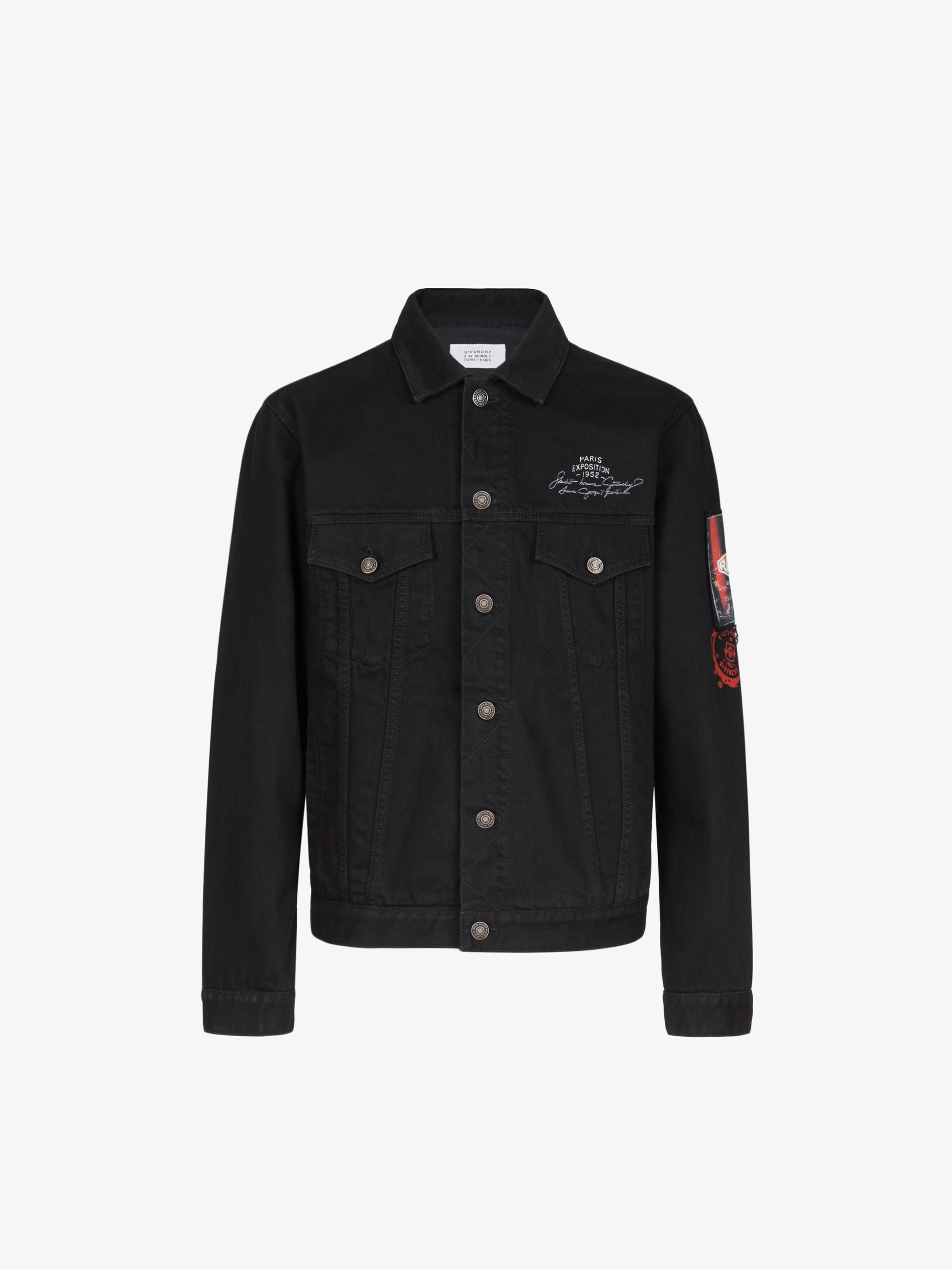 GIVENCHY jacket in denim with patchs