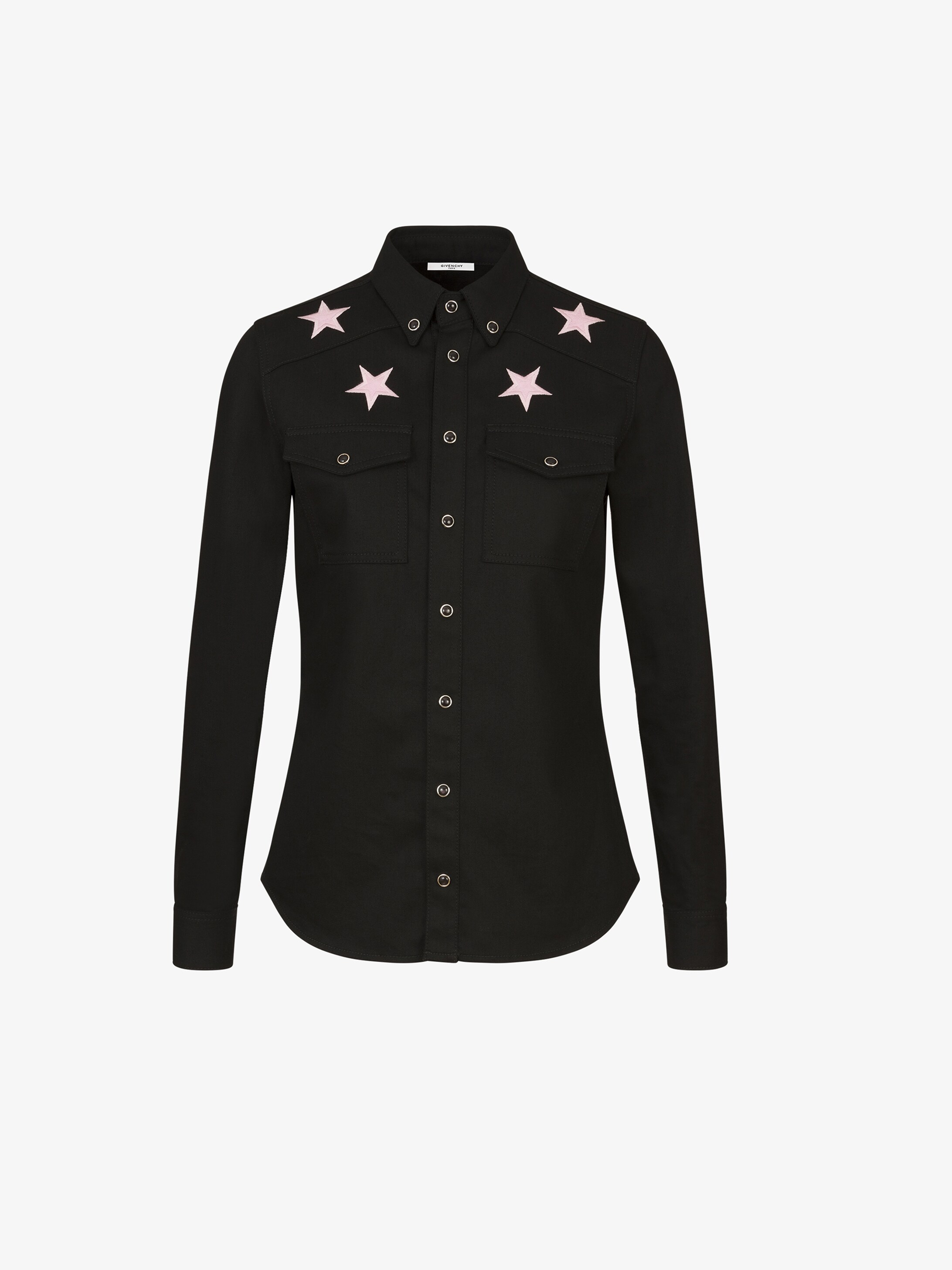 givenchy star collar shirt