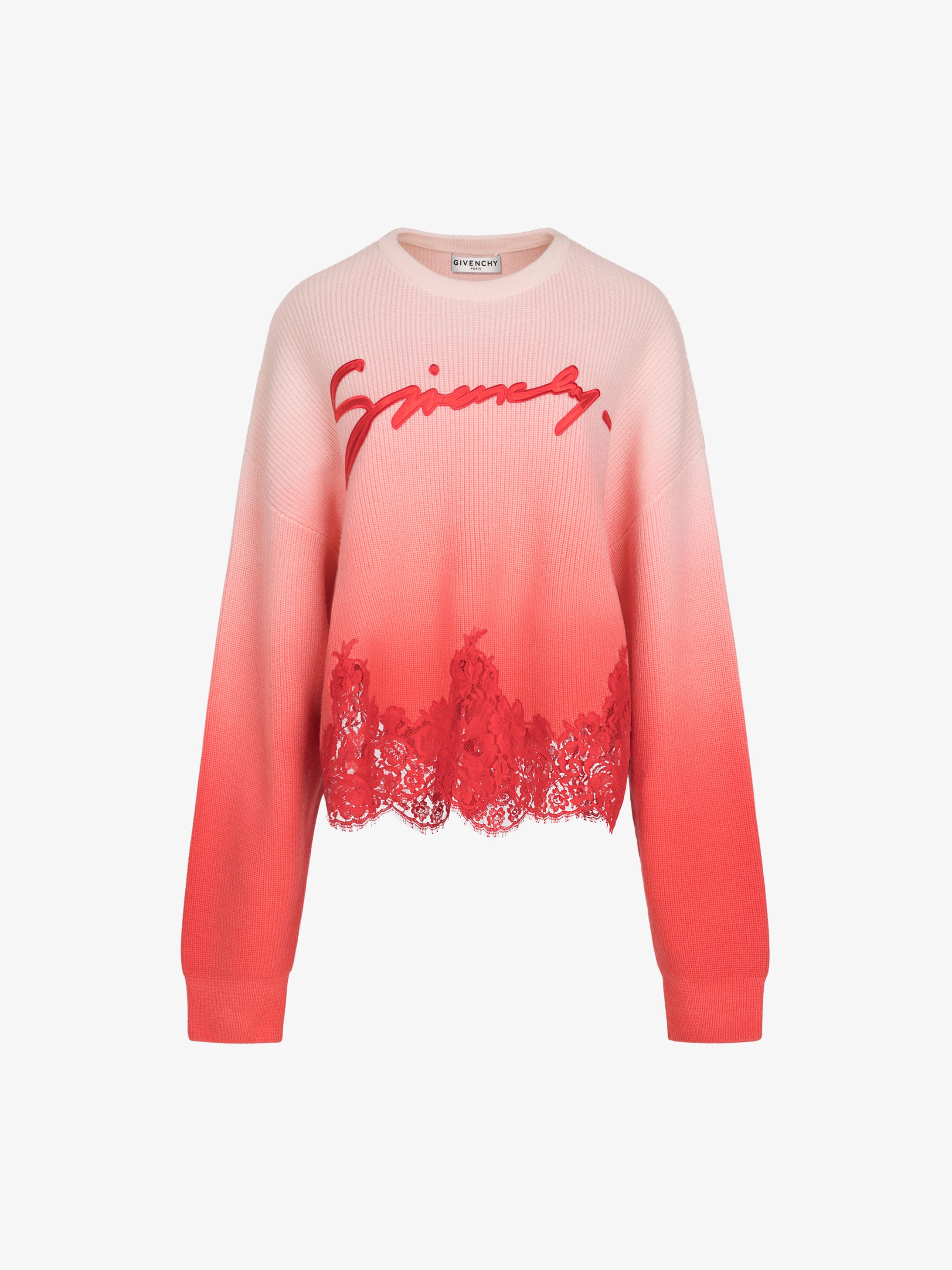 Pullover GIVENCHY in maglia con pizzo