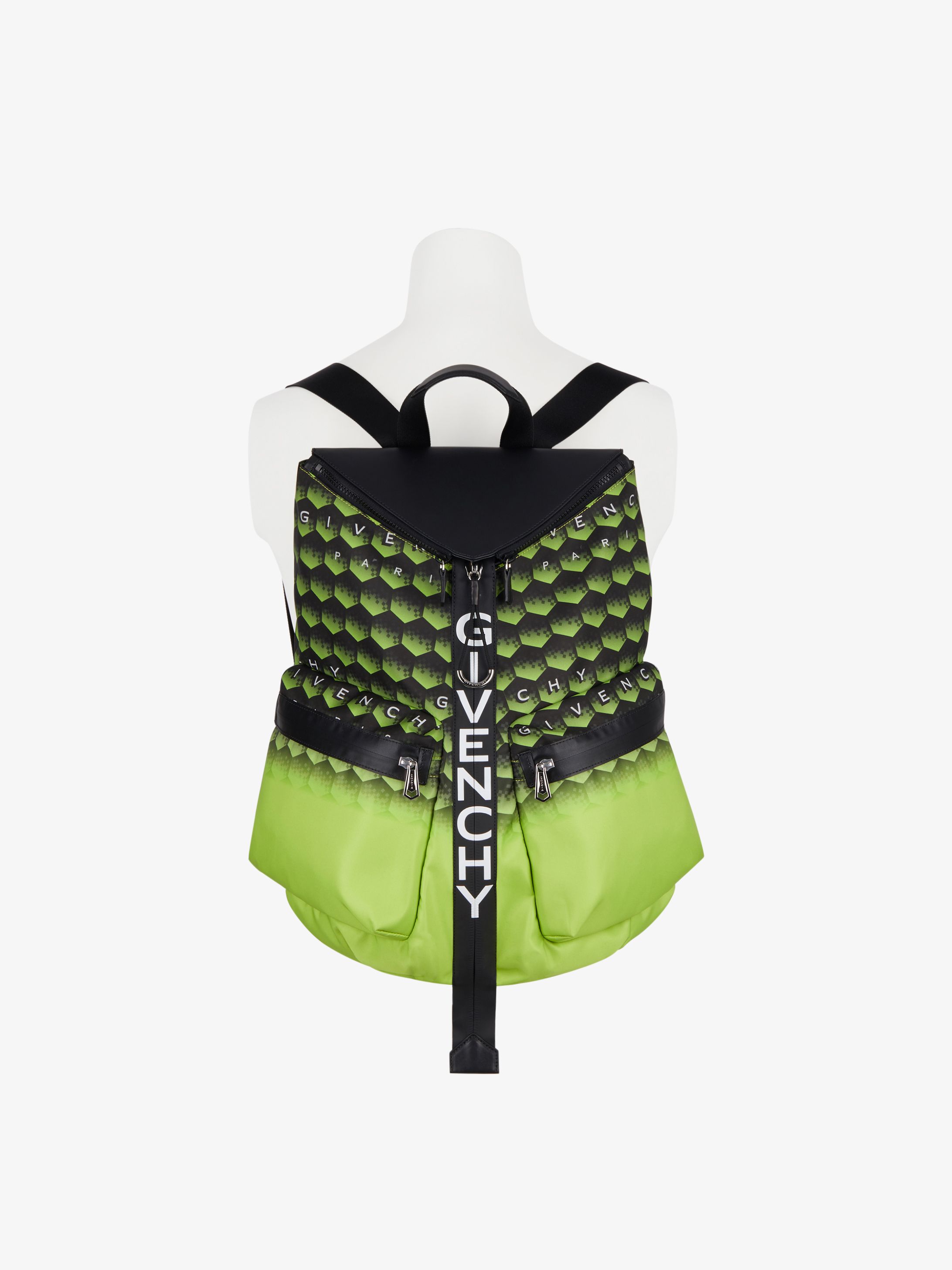 Spectre backpack in geometric printed nylon