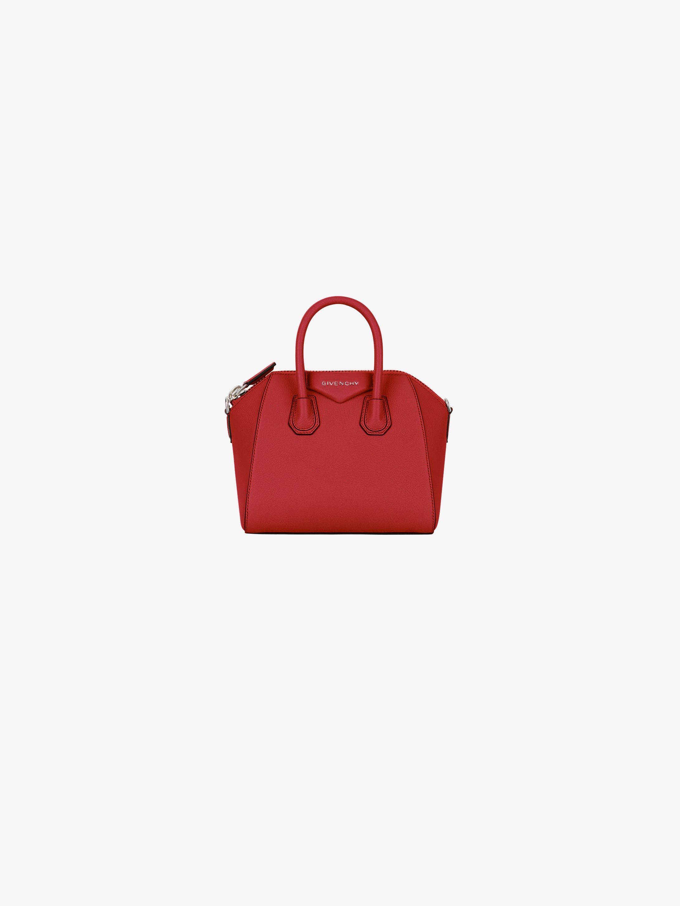 Mini Antigona bag in grained leather