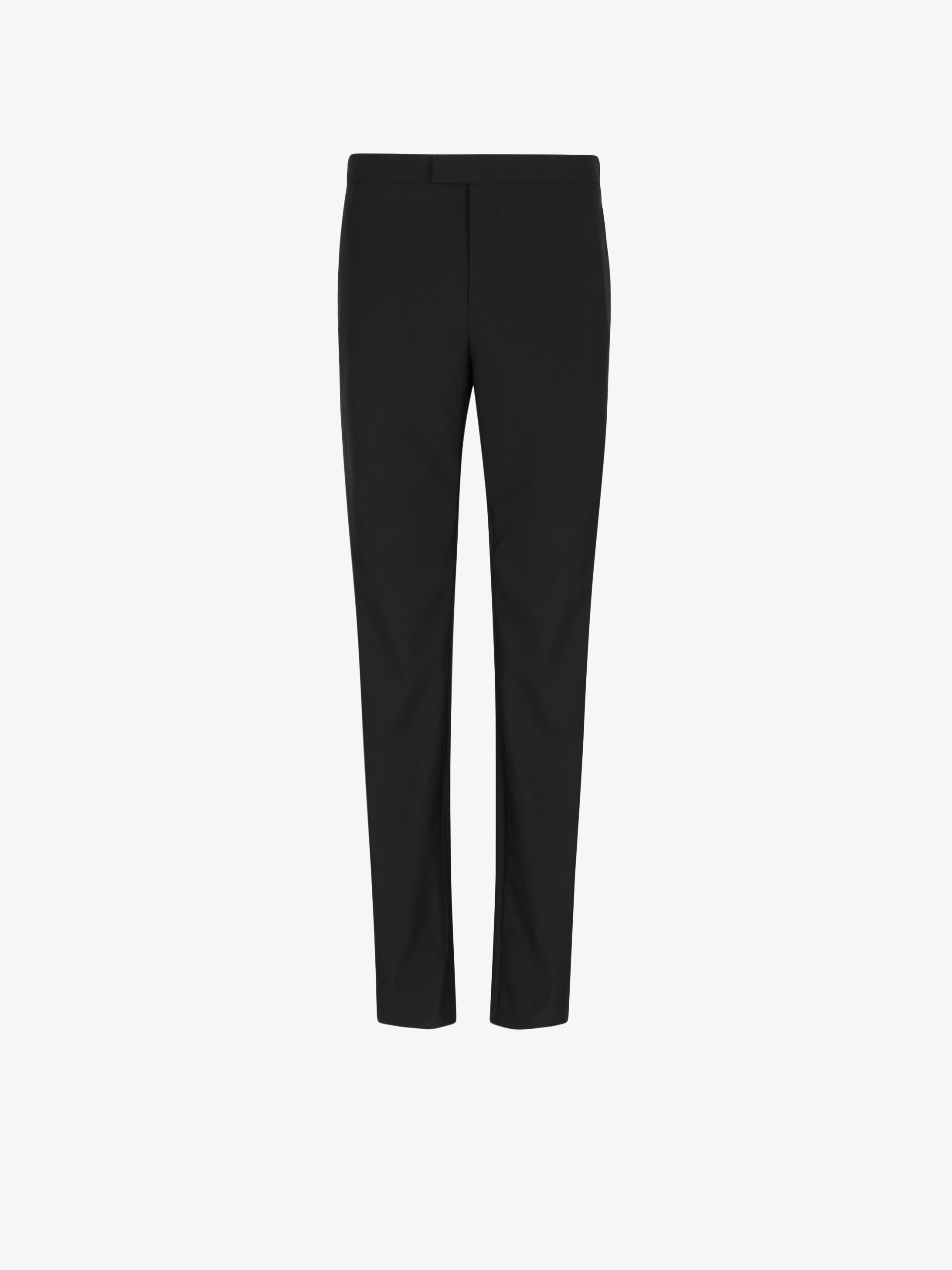 Pantalon de soirée skinny à ceinture satin