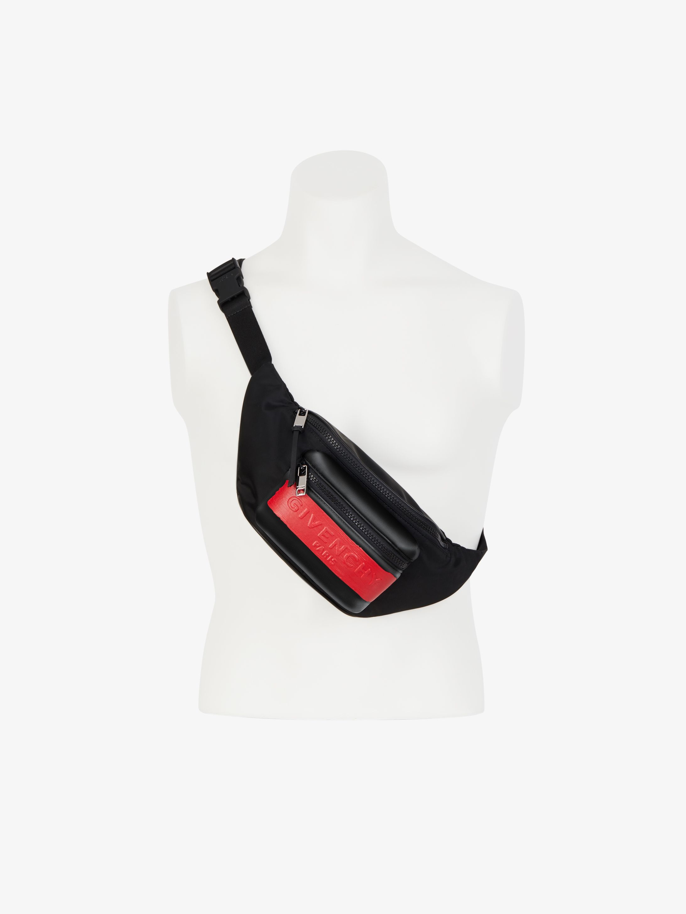 GIVENCHY bum bag in nylon with latex band