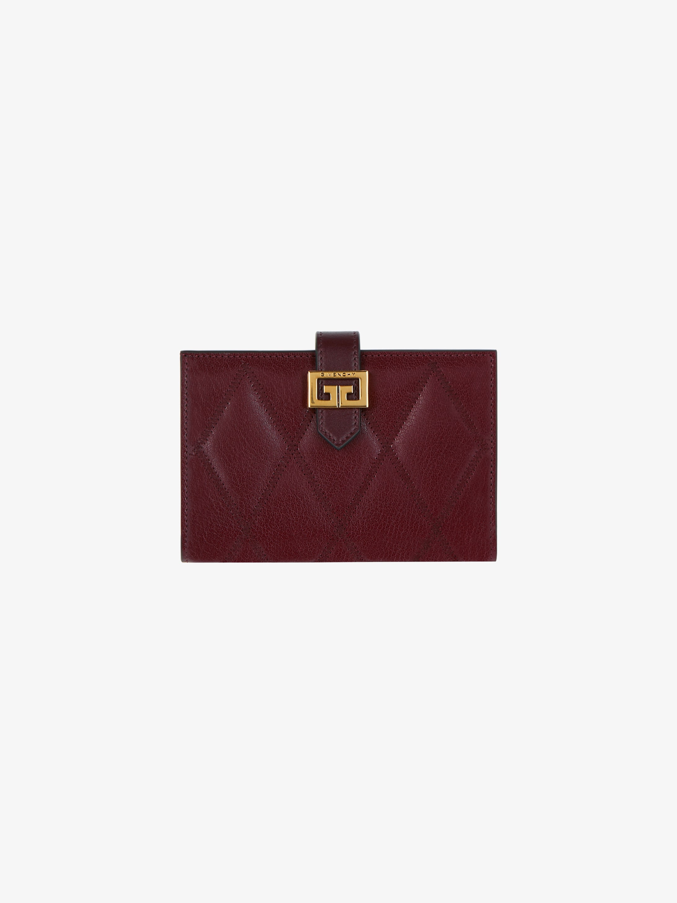 GV3 wallet in diamond quilted leather