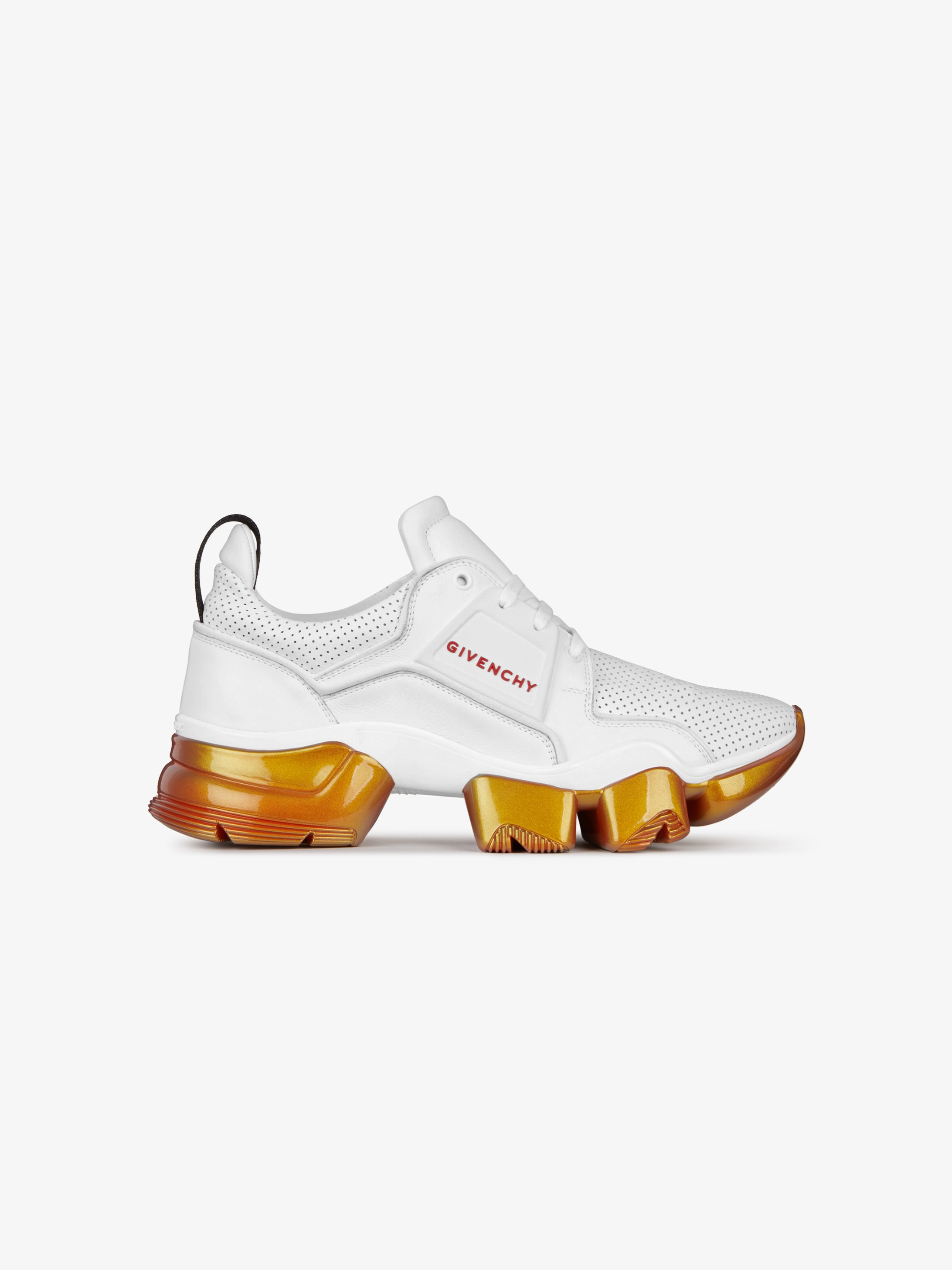 Sneakers Jaw en cuir perforé à semelles iridescentes
