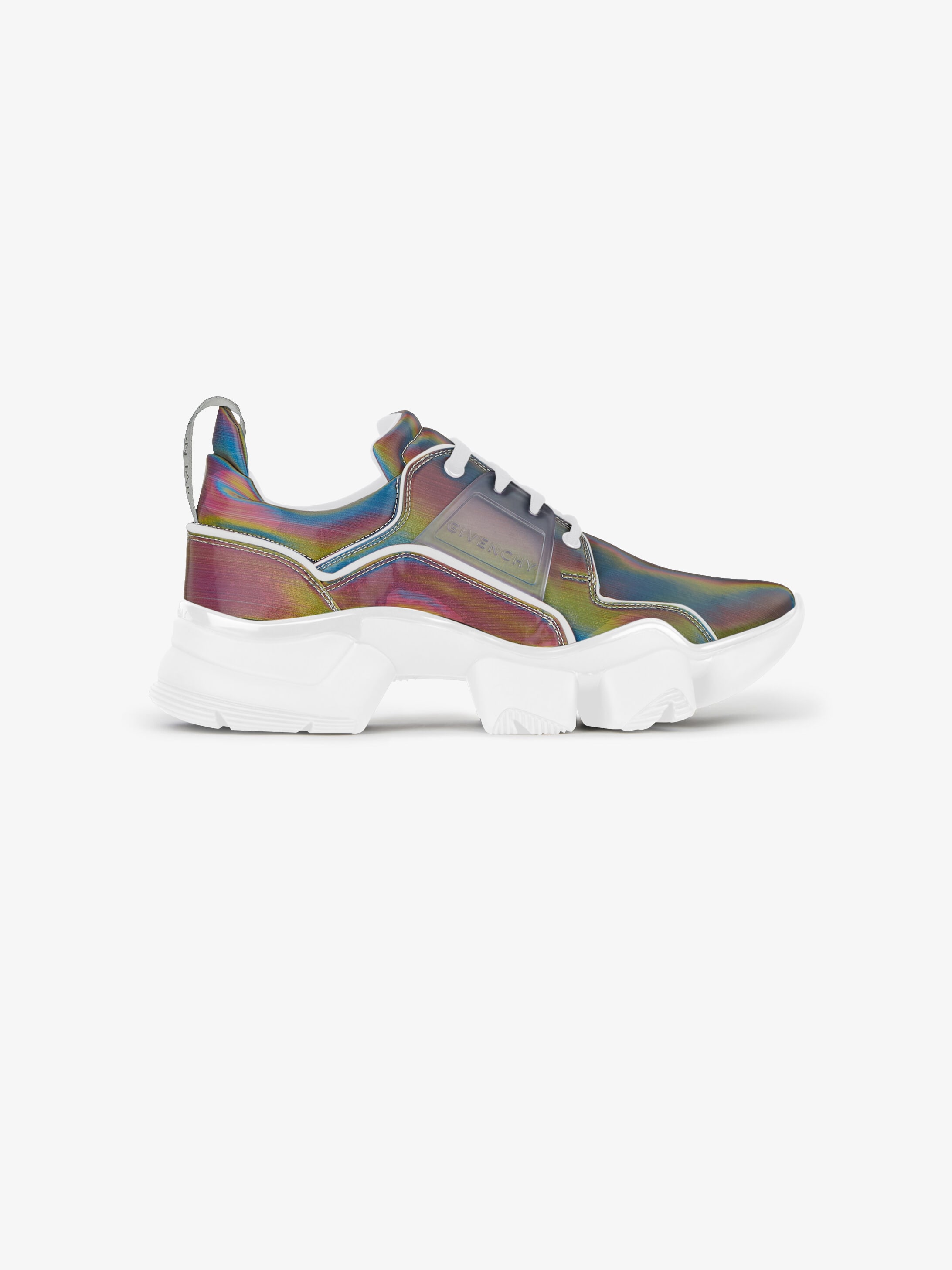 JAW low sneakers in holographic canvas