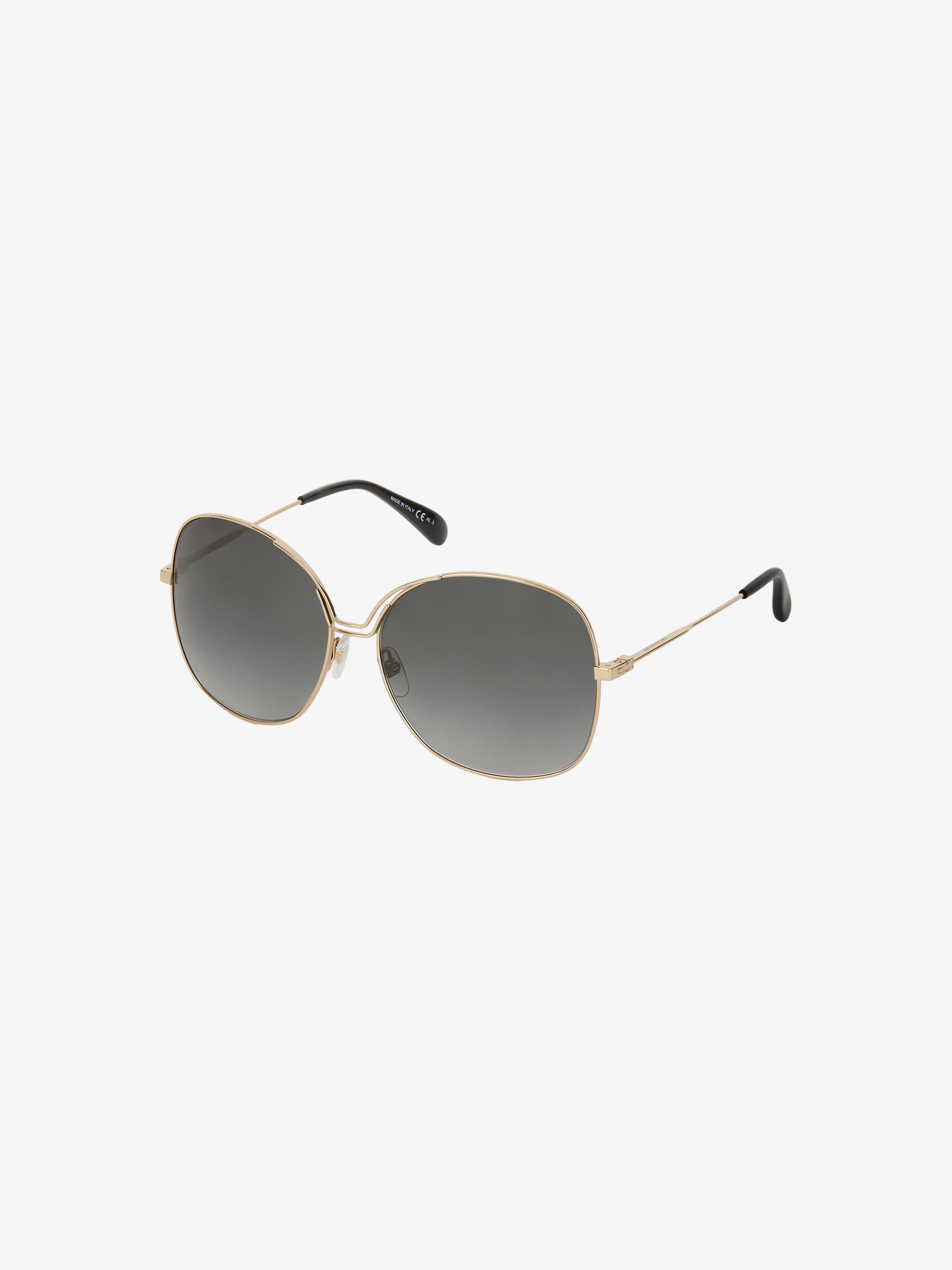 Lunettes de soleil GV Bow en métal bicolore