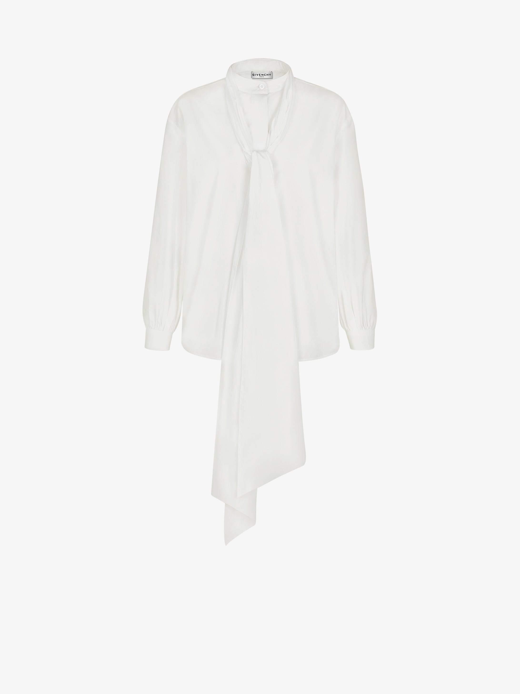 GIVENCHY chain shirt with scarf collar