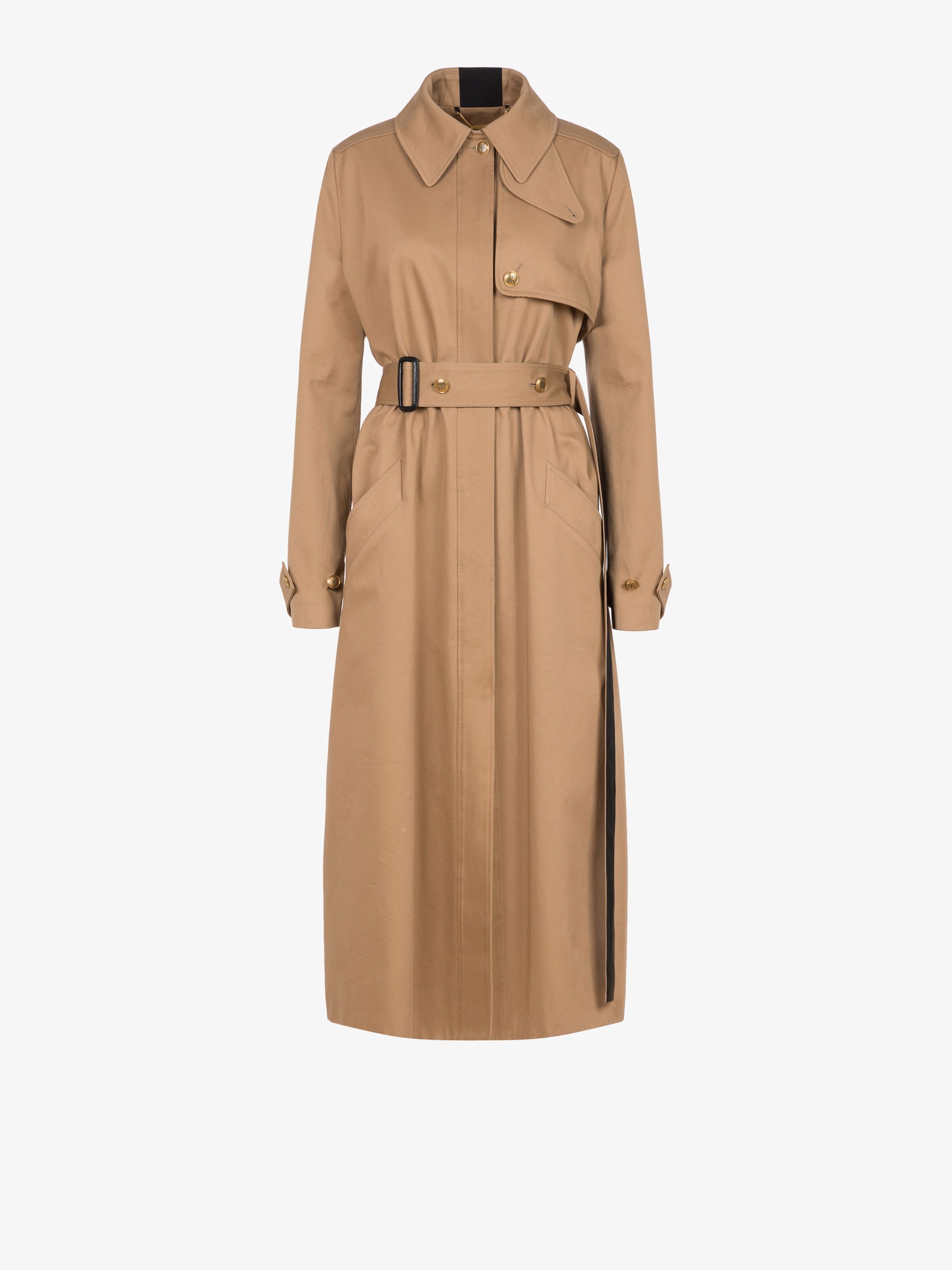Trench with 4G buttons and contrasted details