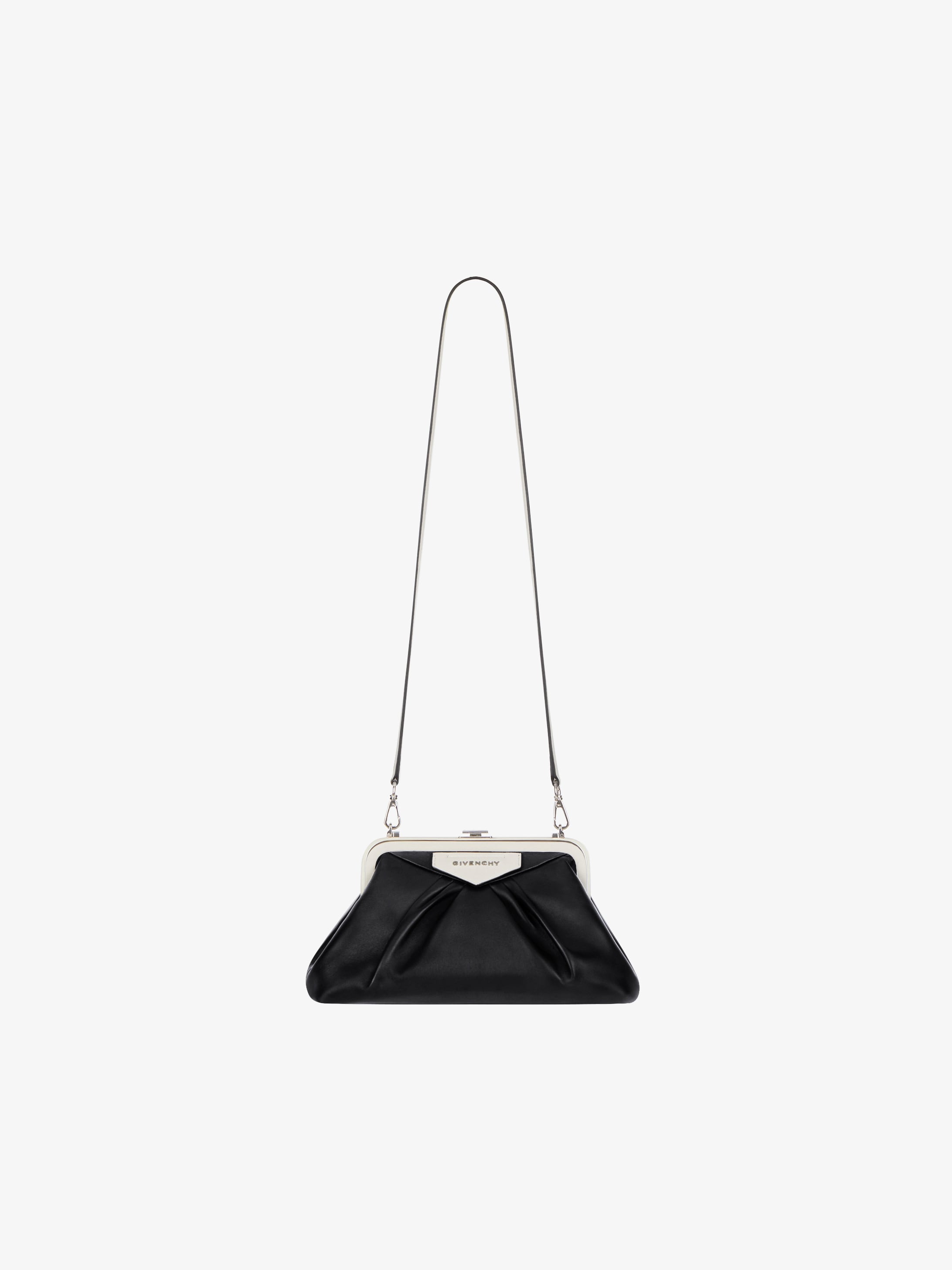 Antigona Soft pouch in pleated leather