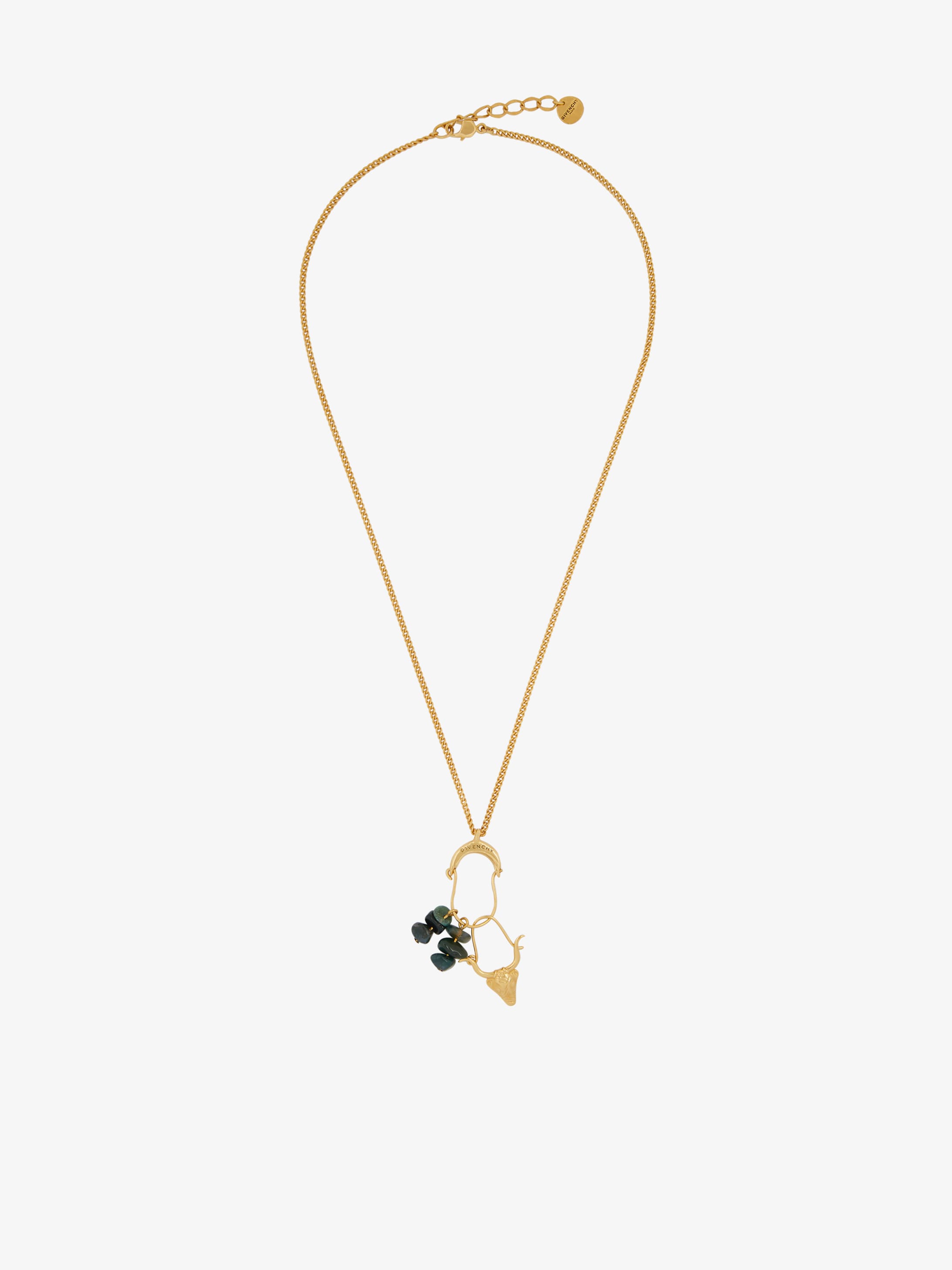 Necklace with Taurus charms
