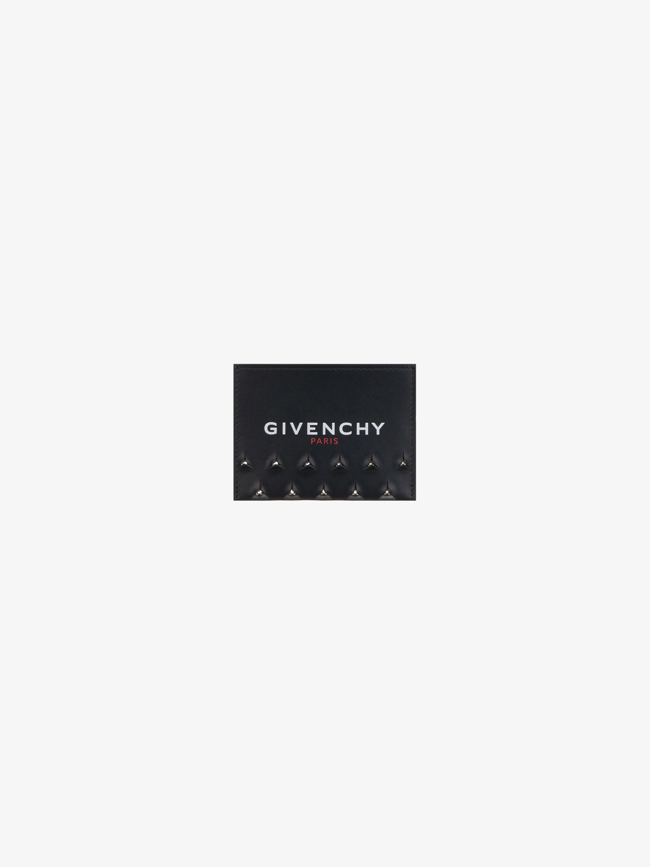 Porte-cartes GIVENCHY en cuir avec clous