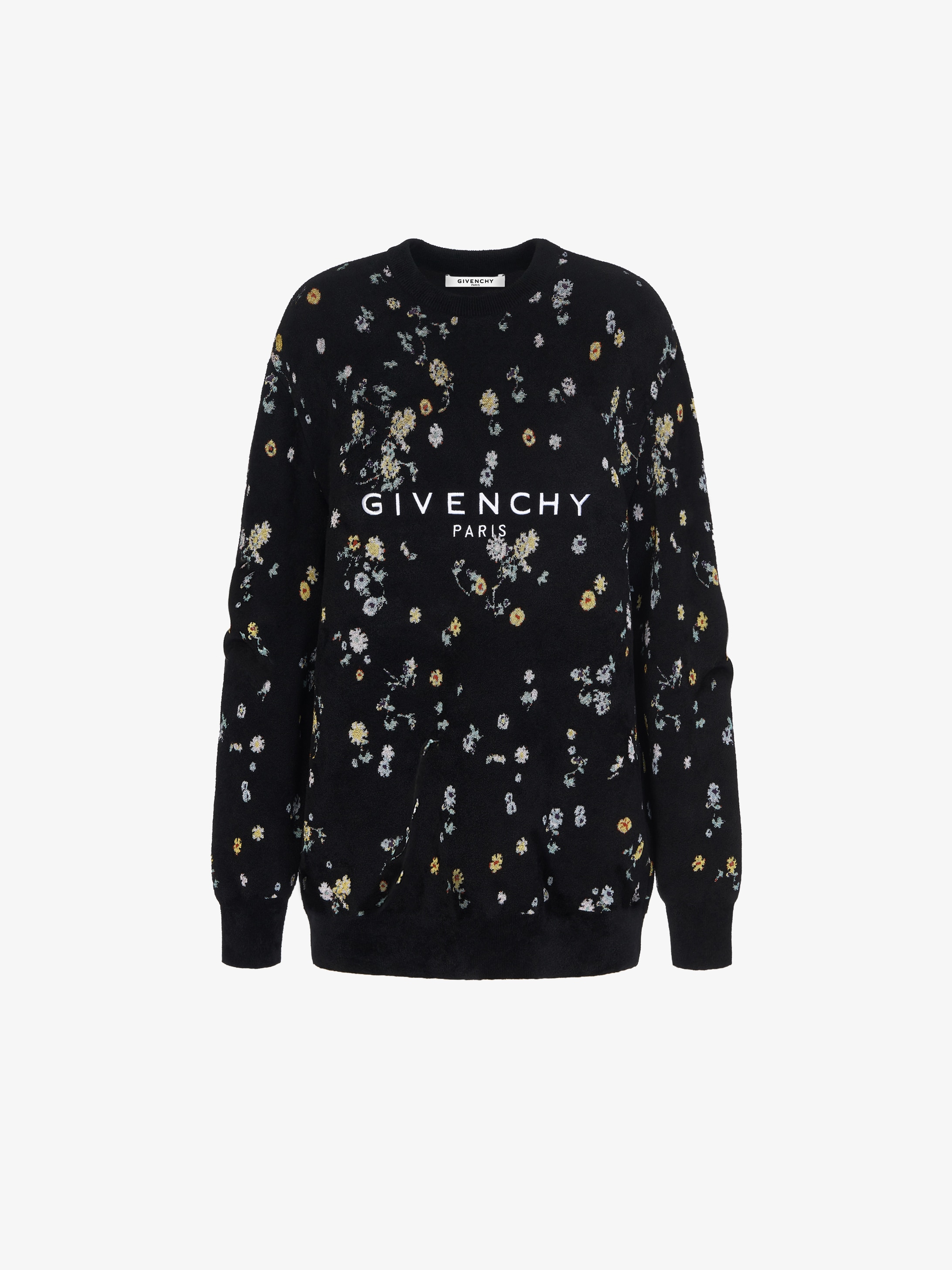 Pullover oversize con motivo floreale GIVENCHY PARIS