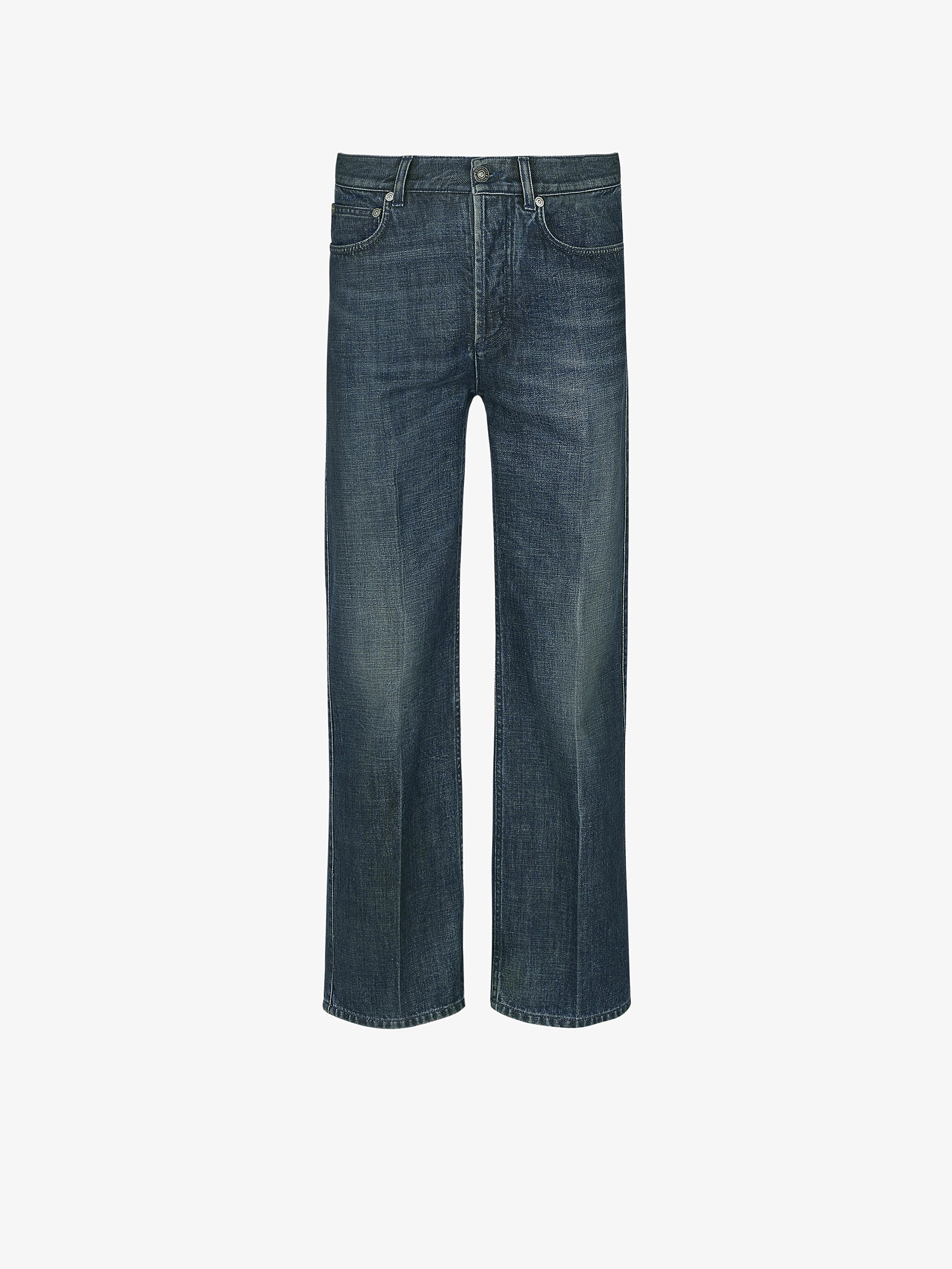 Short flare jeans