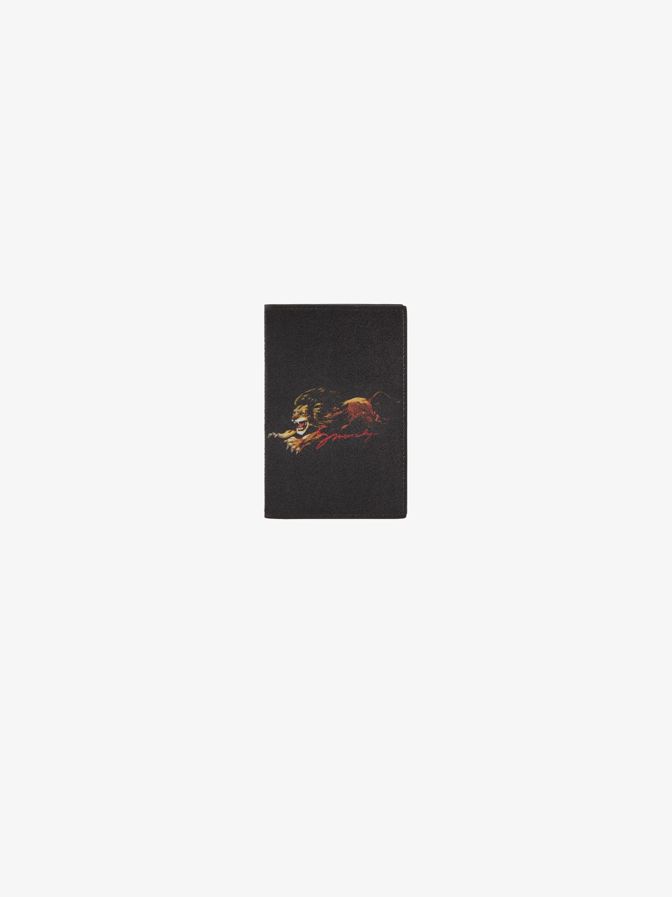 Leo card holder in coated canvas