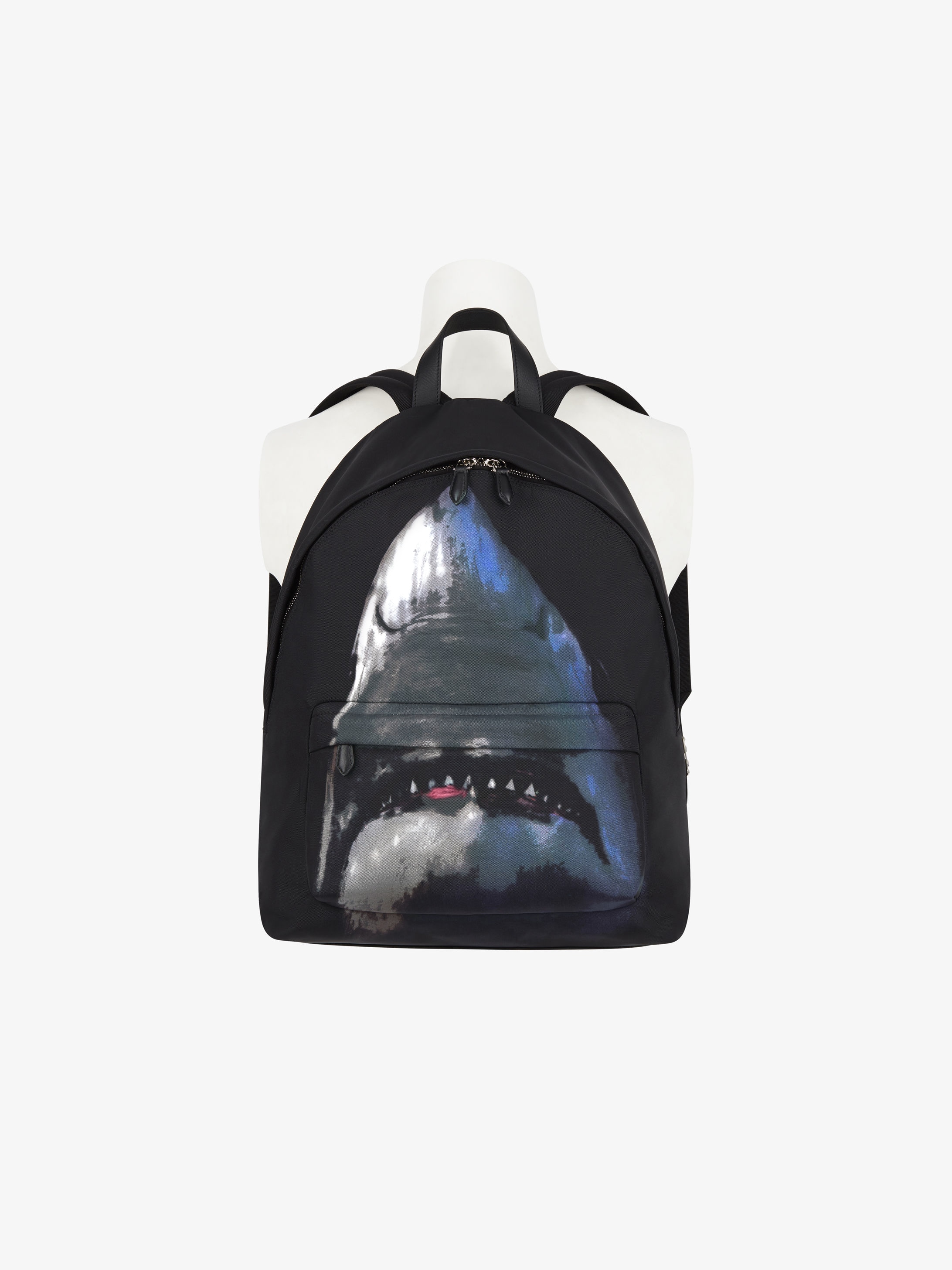 Shark printed backpack