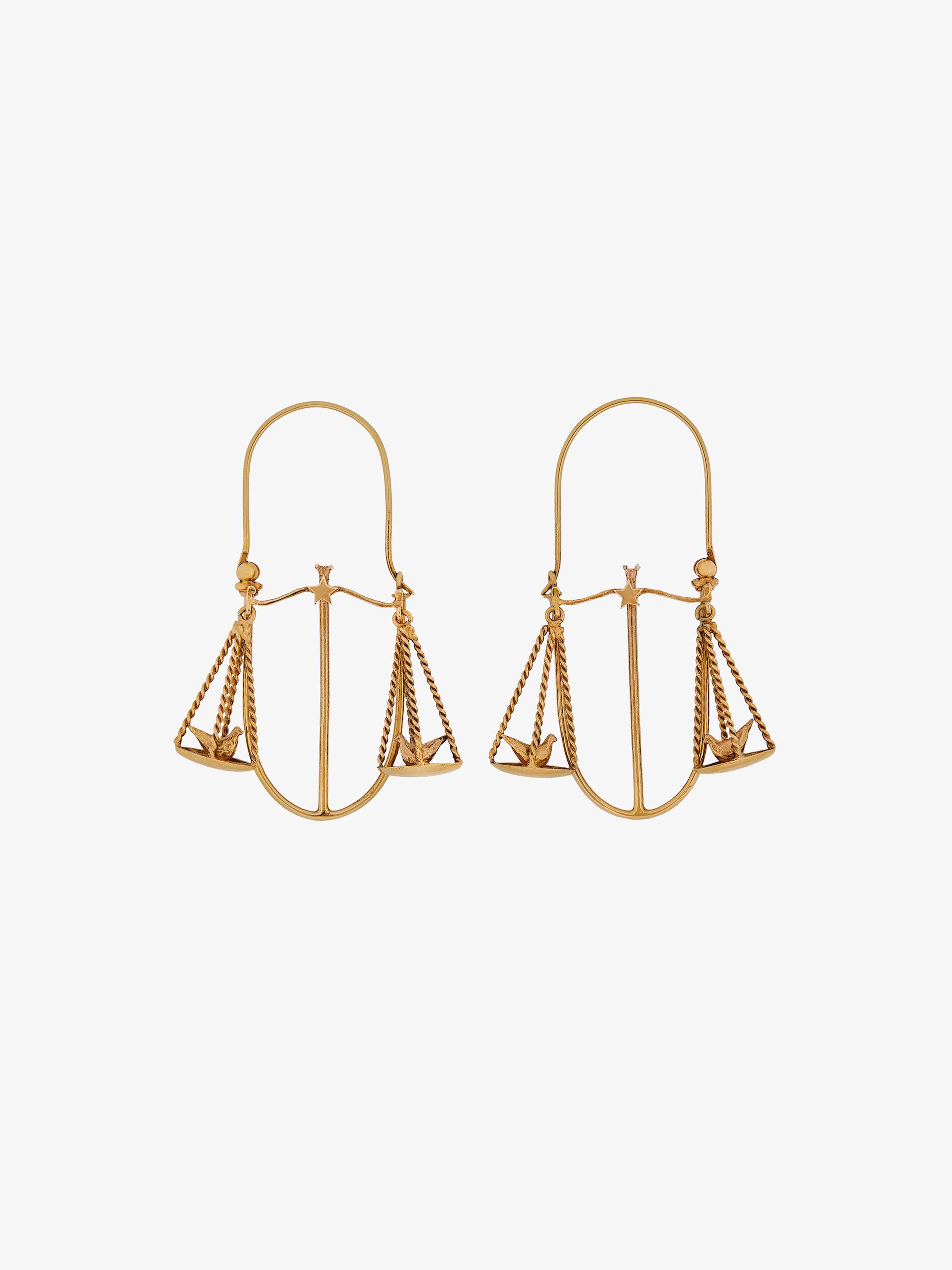 Boucles d'oreilles zodiaque Balance