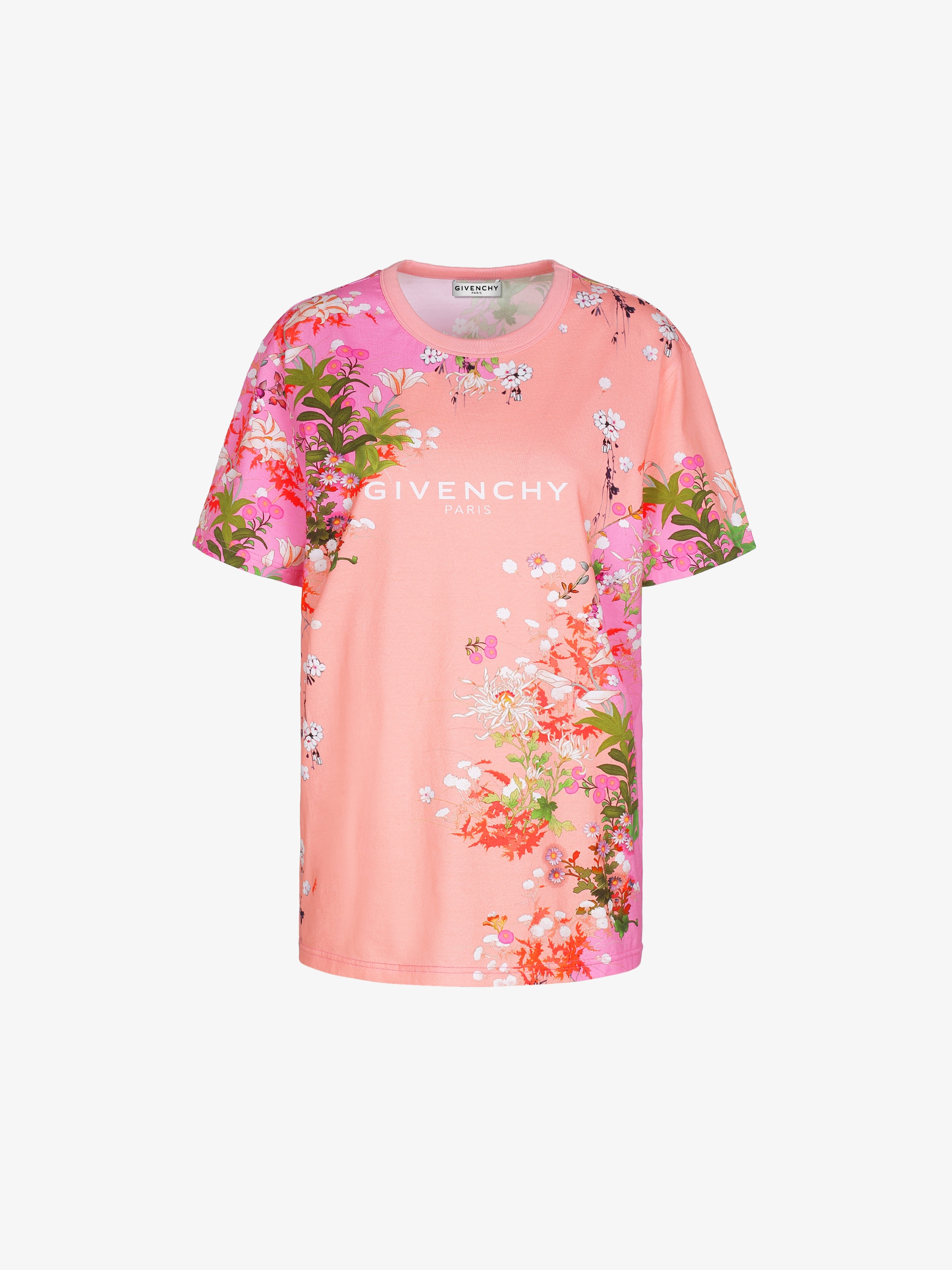 T-shirt masculin imprimé GIVENCHY PARIS floral