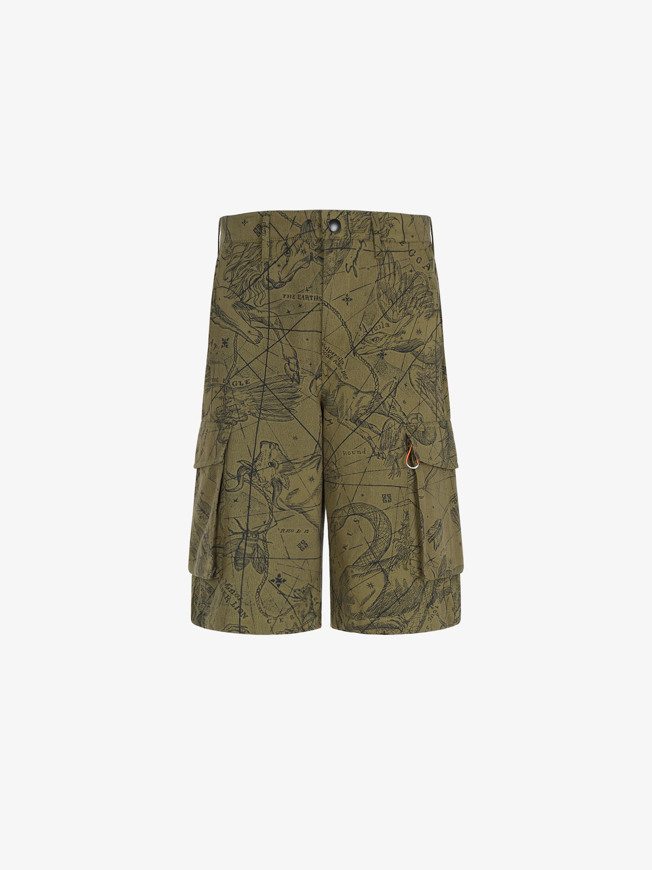 Astral printed multipockets cargo short pants