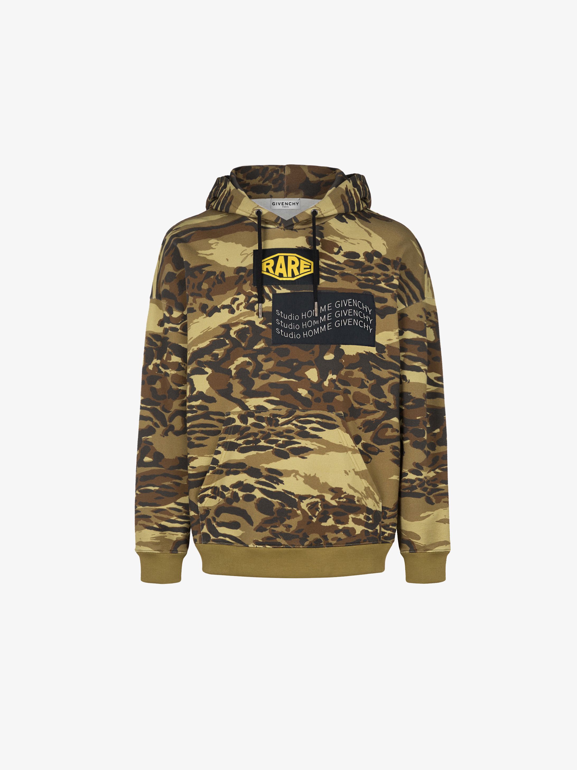 Felpa con cappuccio camouflage Spirit