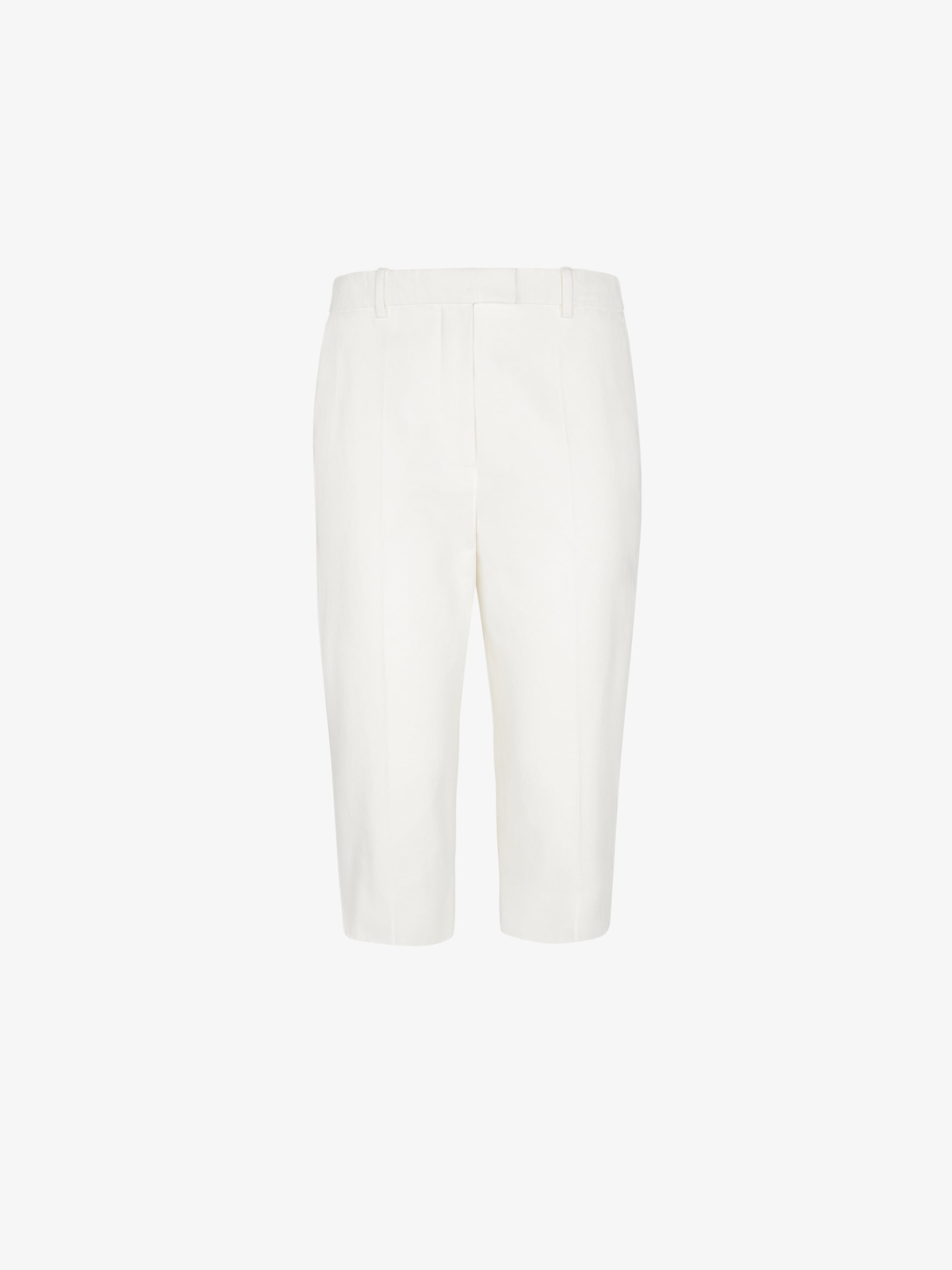 Bermuda droit en toile de coton