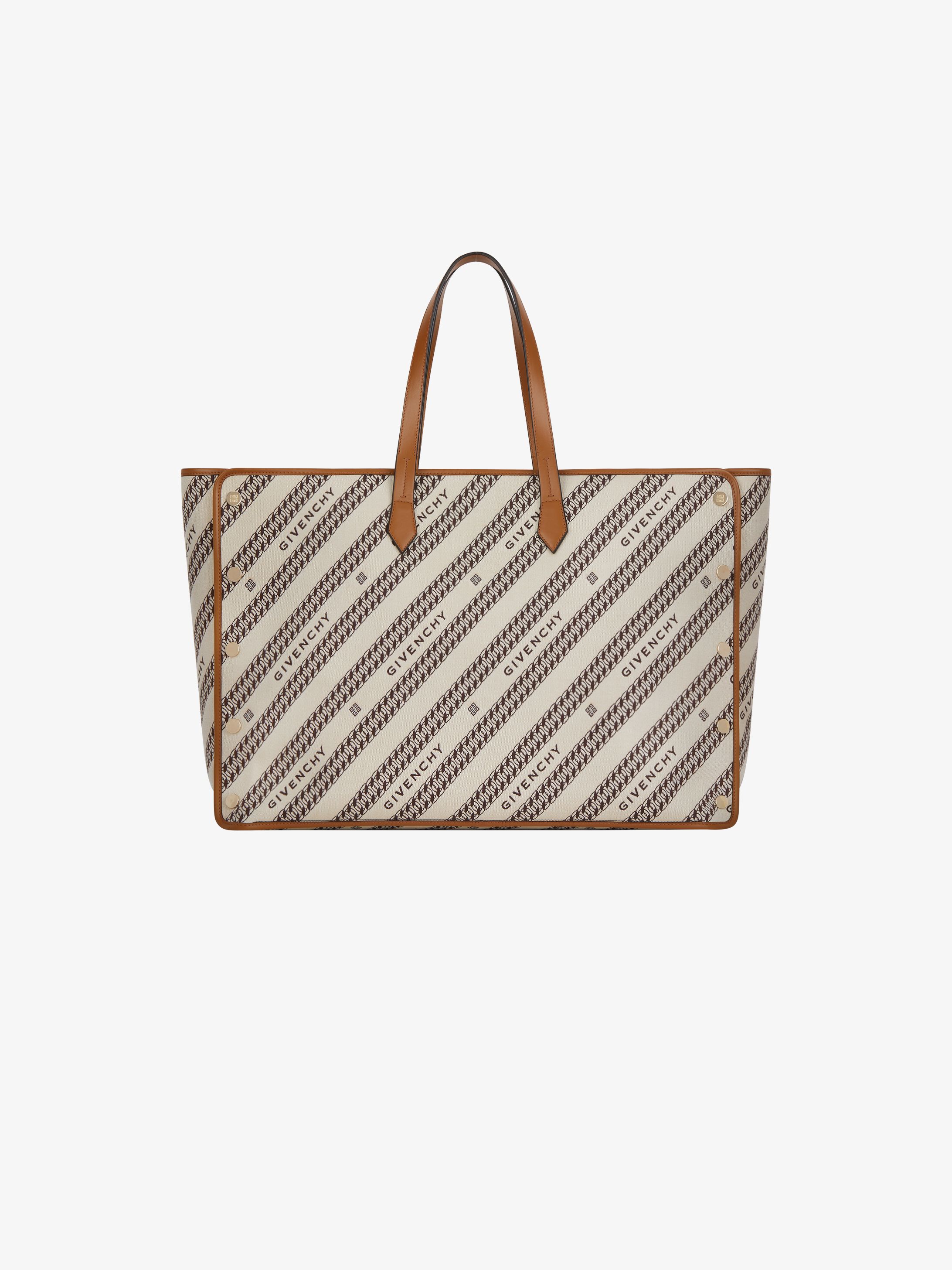 Large BOND shopper in GIVENCHY canvas chain jacquard
