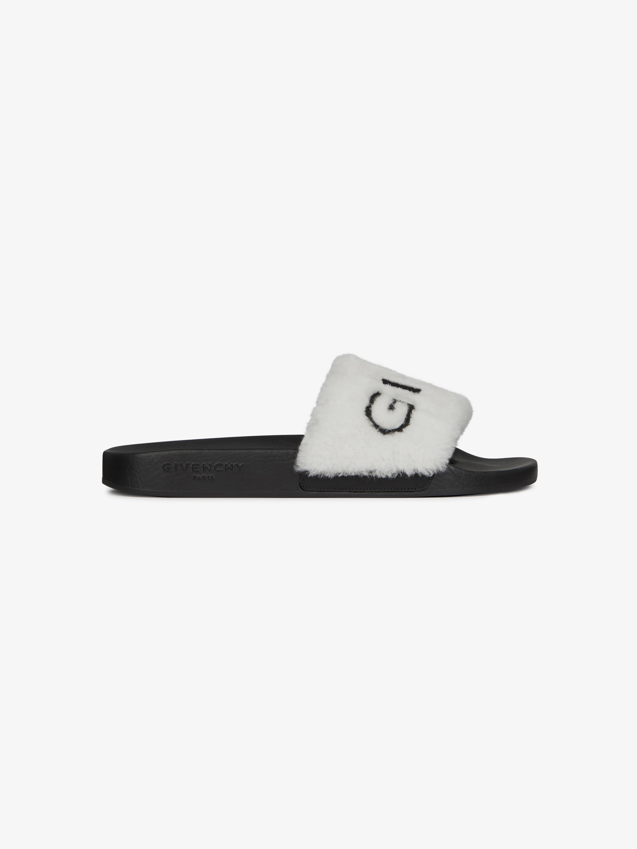 givenchy shearling slides