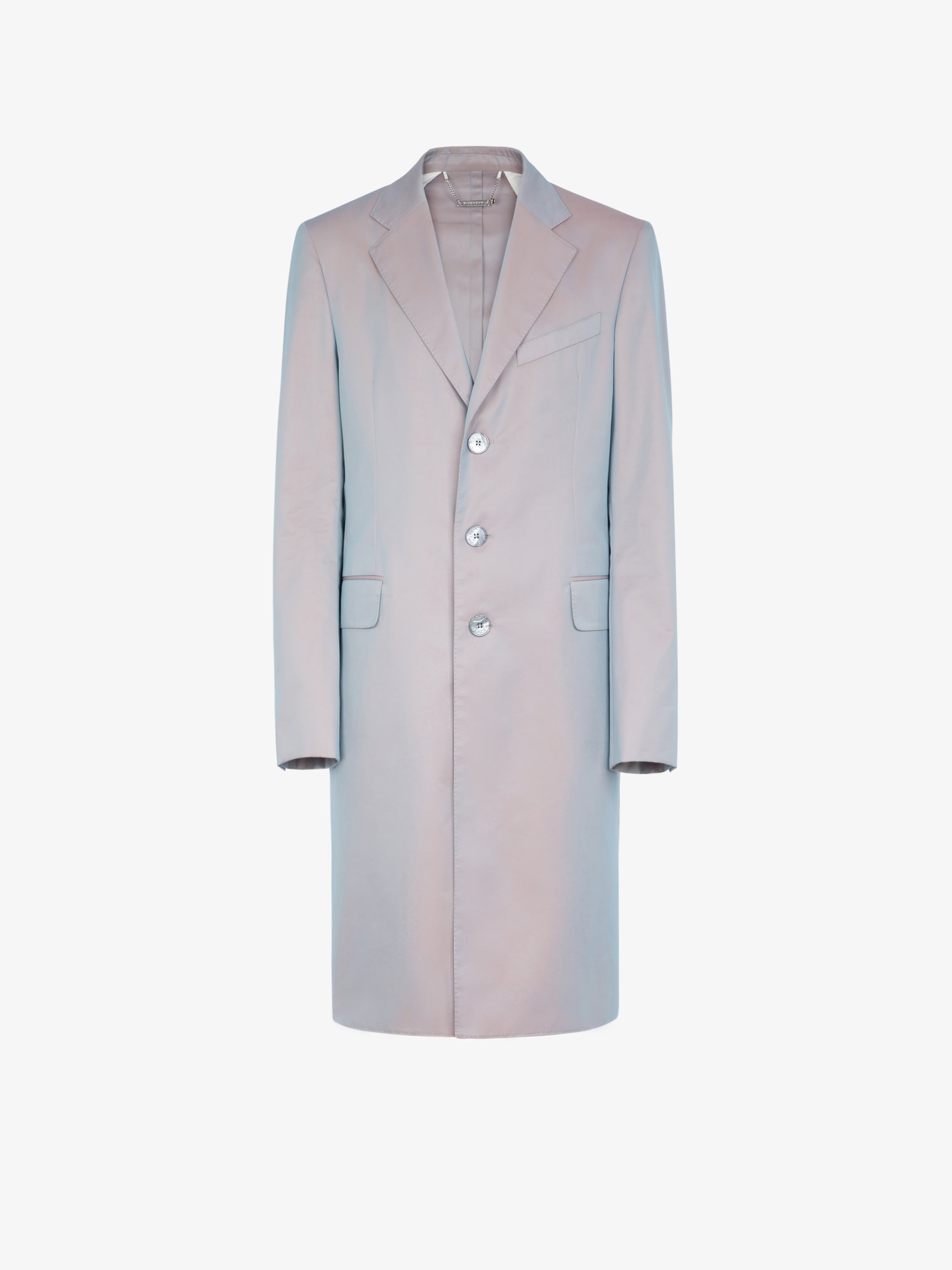 Manteau en coton technique irisé