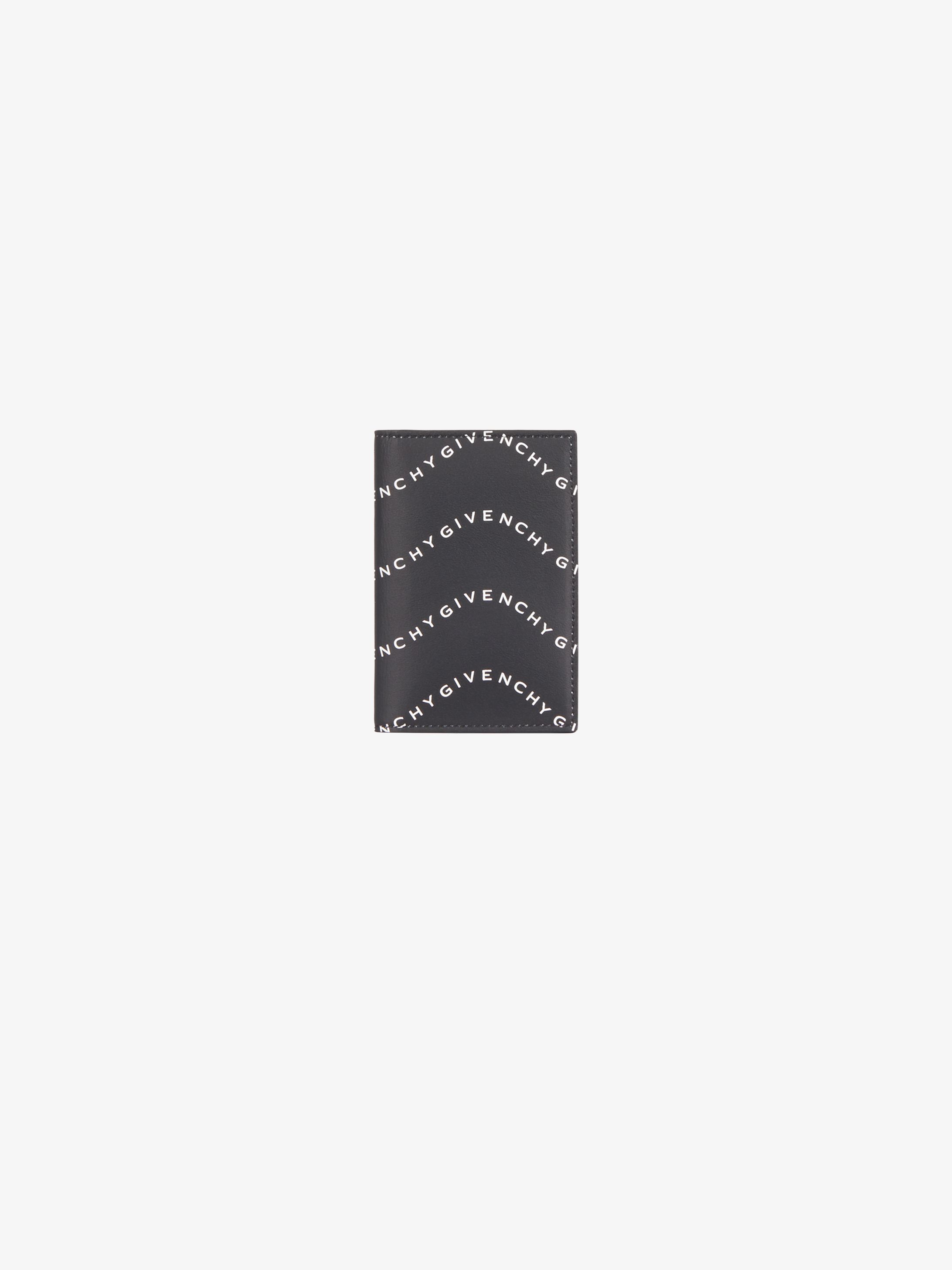 GIVENCHY waves printed wallet in leather