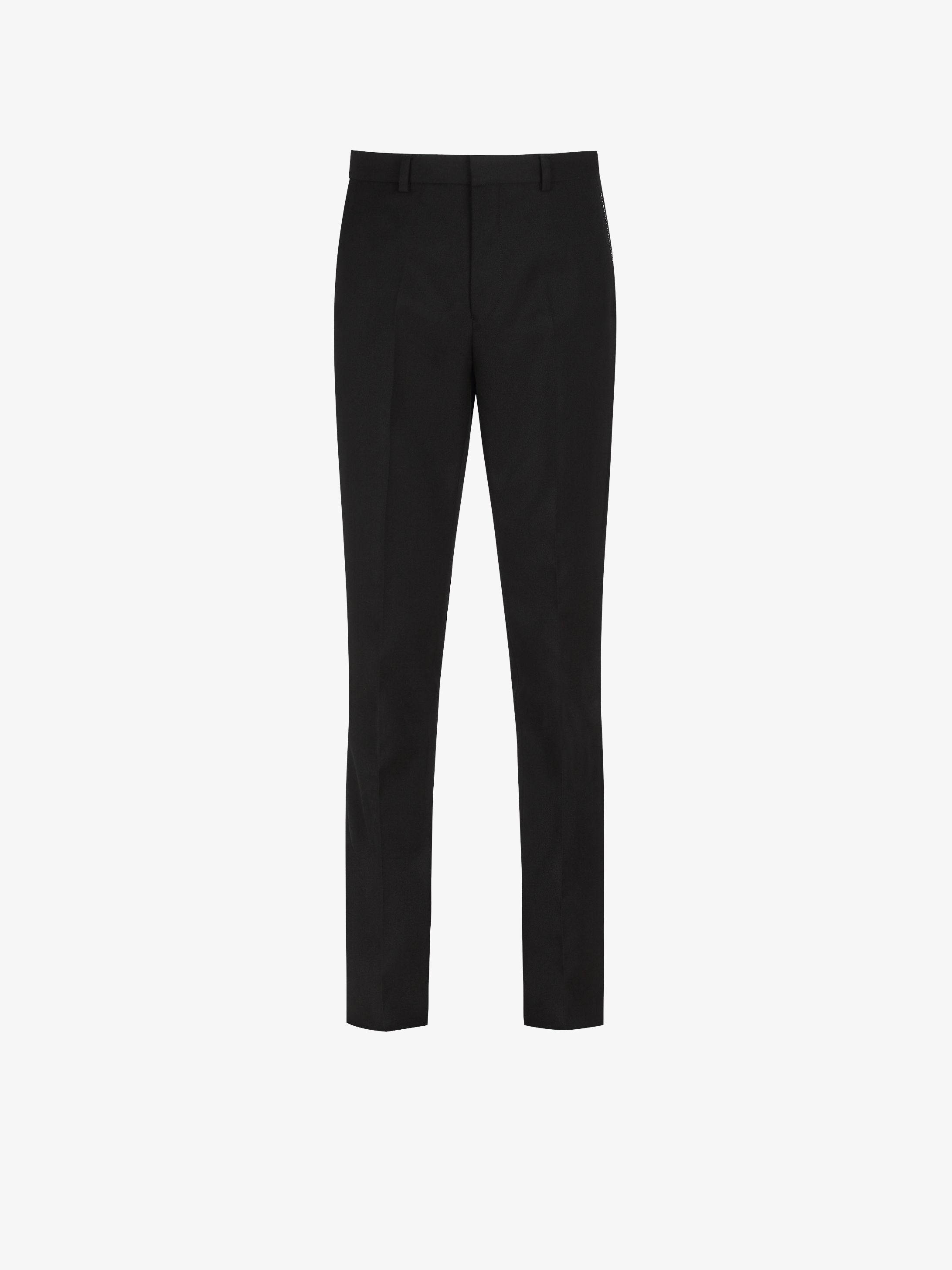 Pantalon slim en laine à bande Adresse GIVENCHY