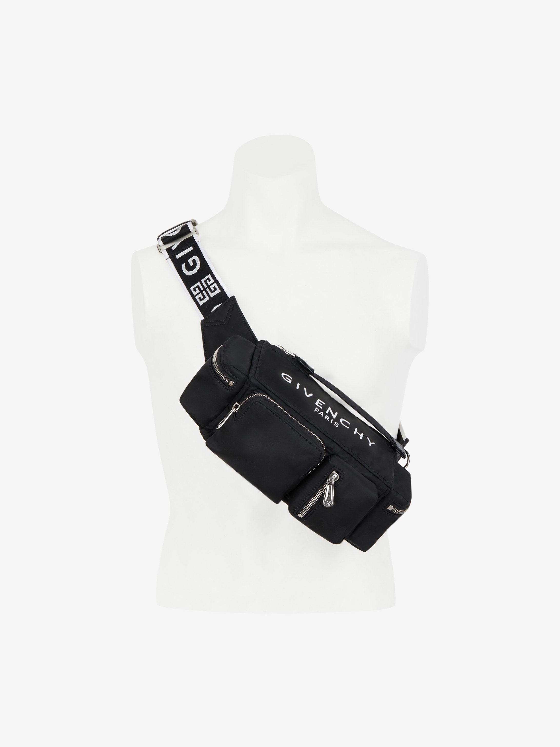 Pandora multipockets crossbody bag in nylon
