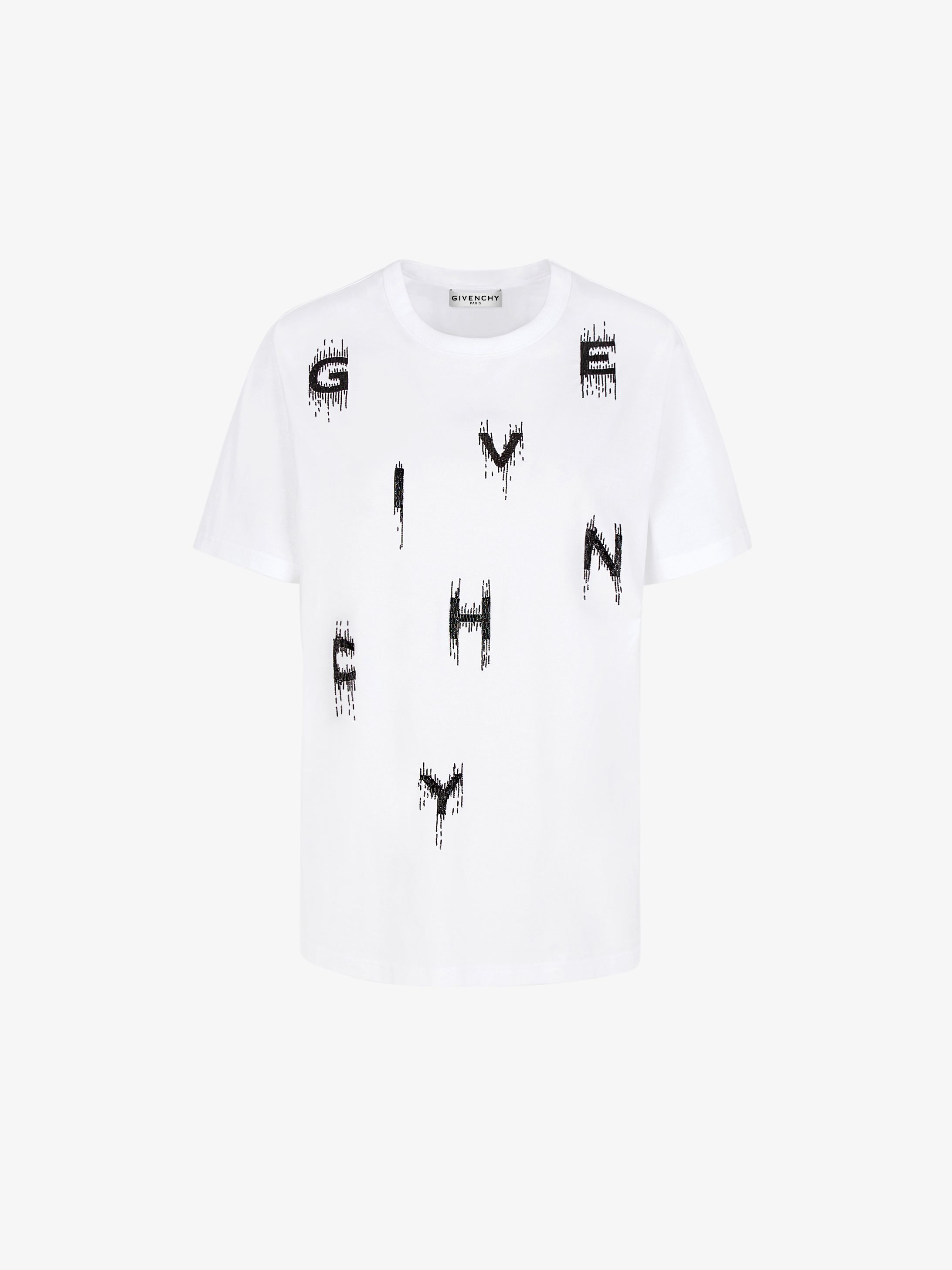 GIVENCHY pearls embroidered t-shirt