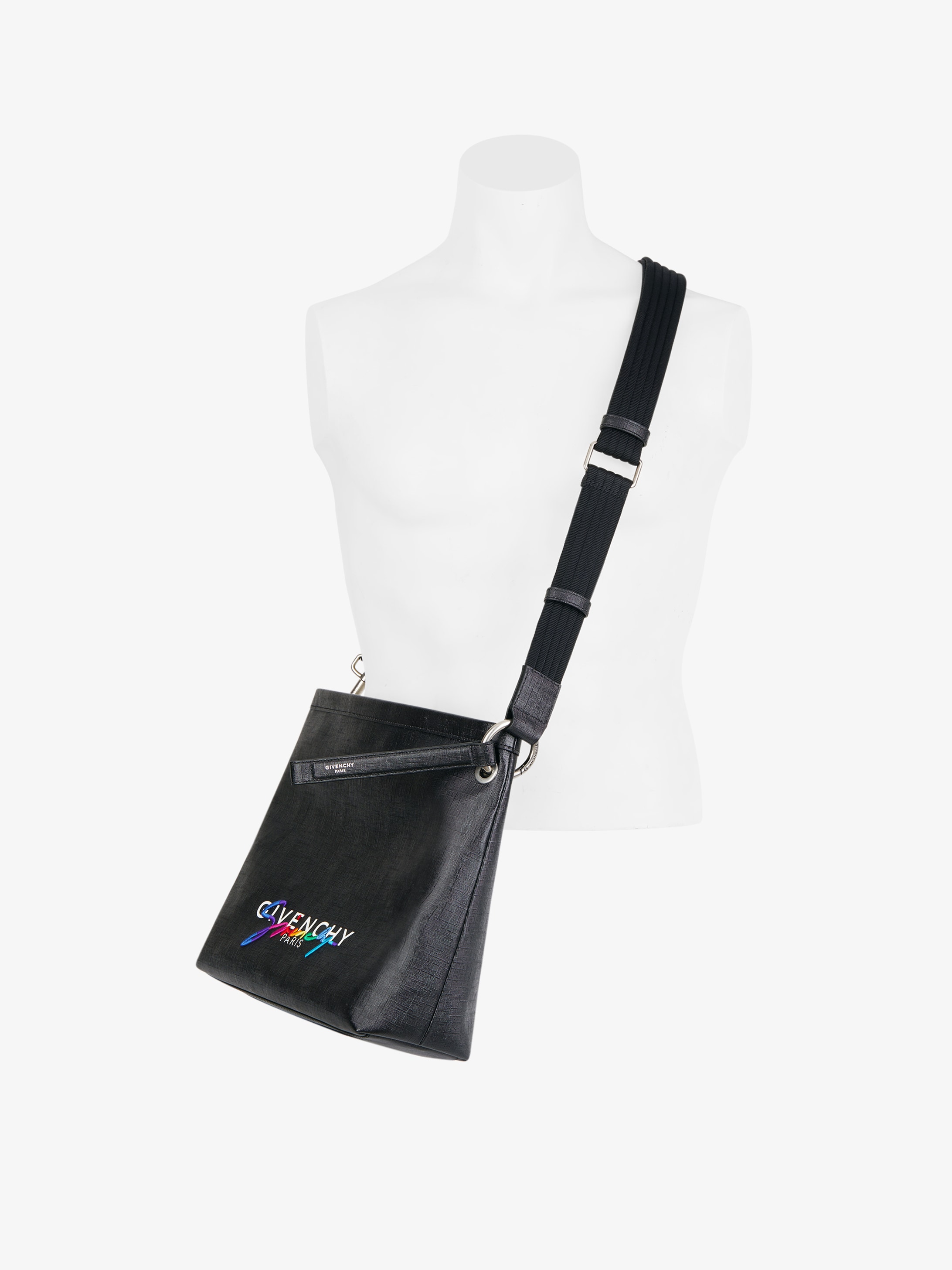 Sac bandoulière en toile enduite GIVENCHY signature