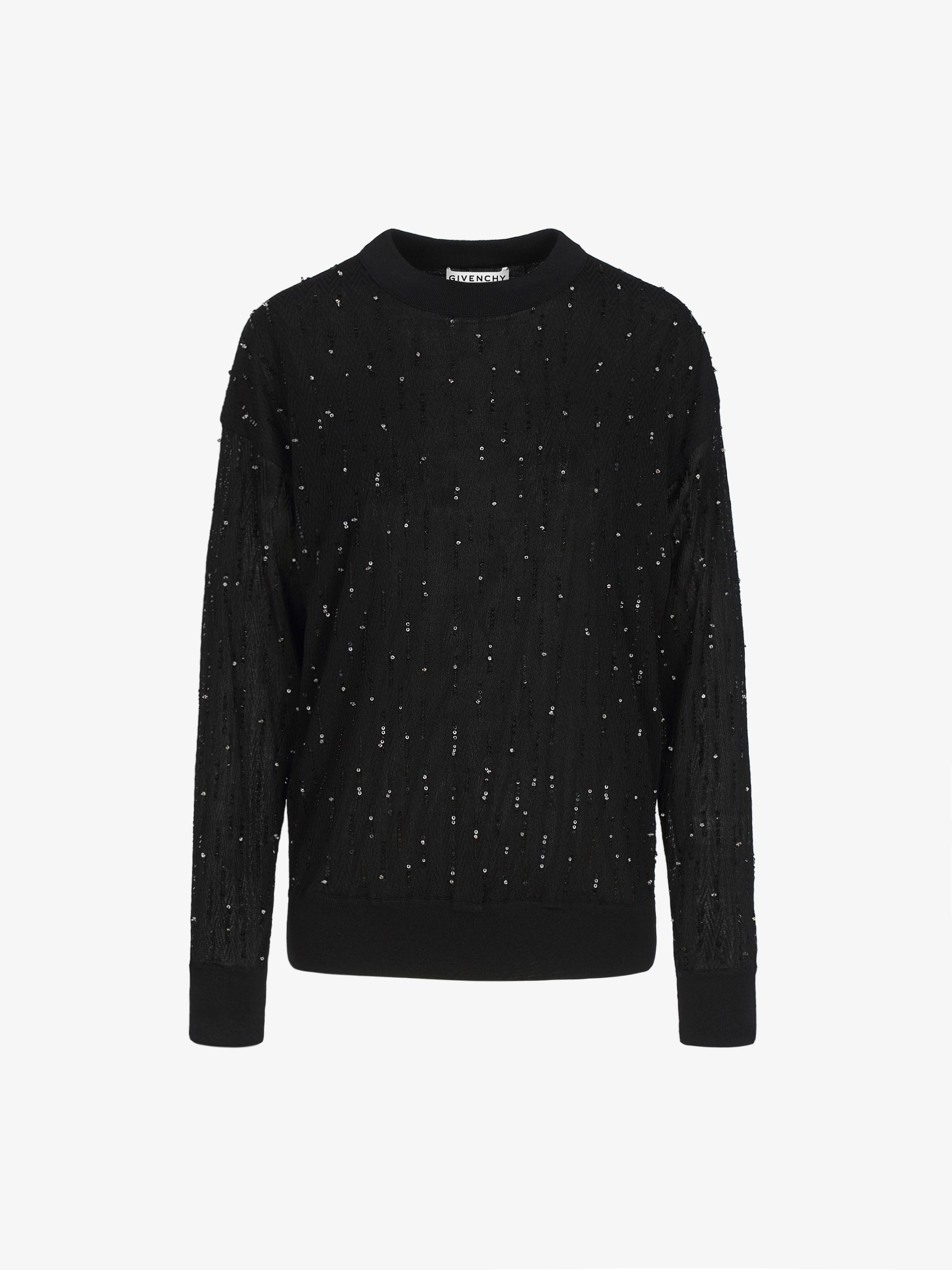 Pull en viscose brodé de sequins