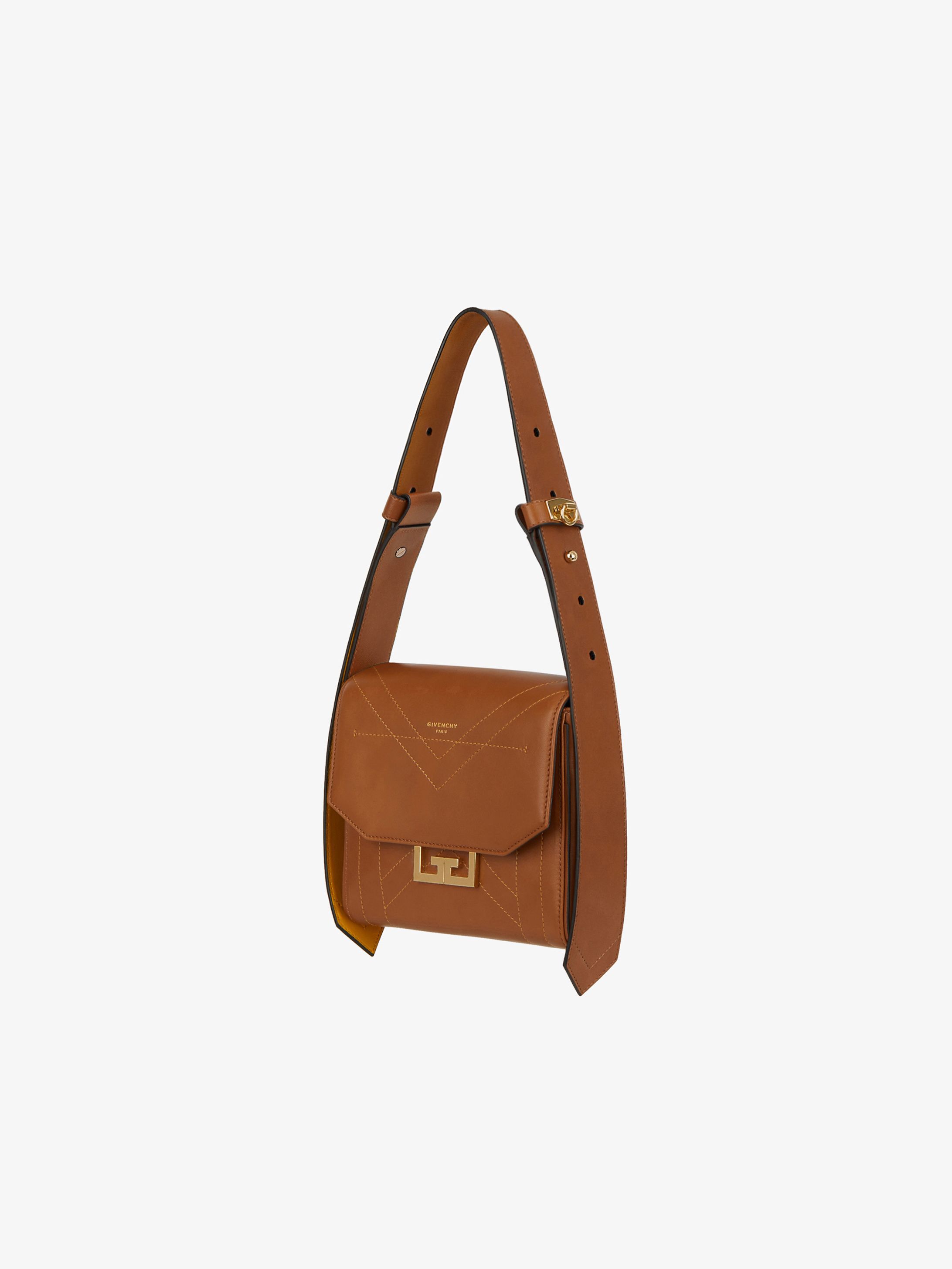 Small two-tone Eden bag in leather