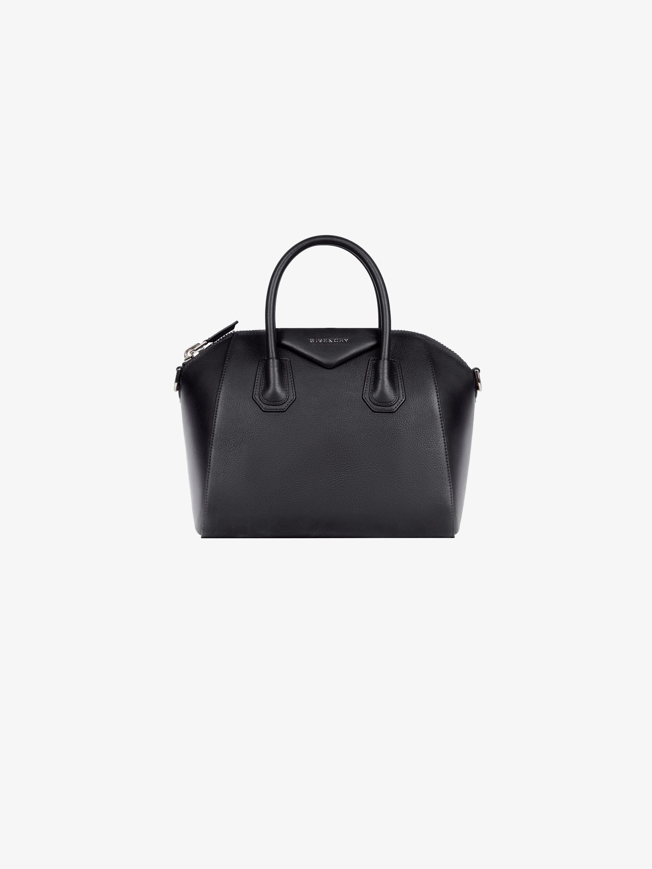 Small Antigona bag in grained leather