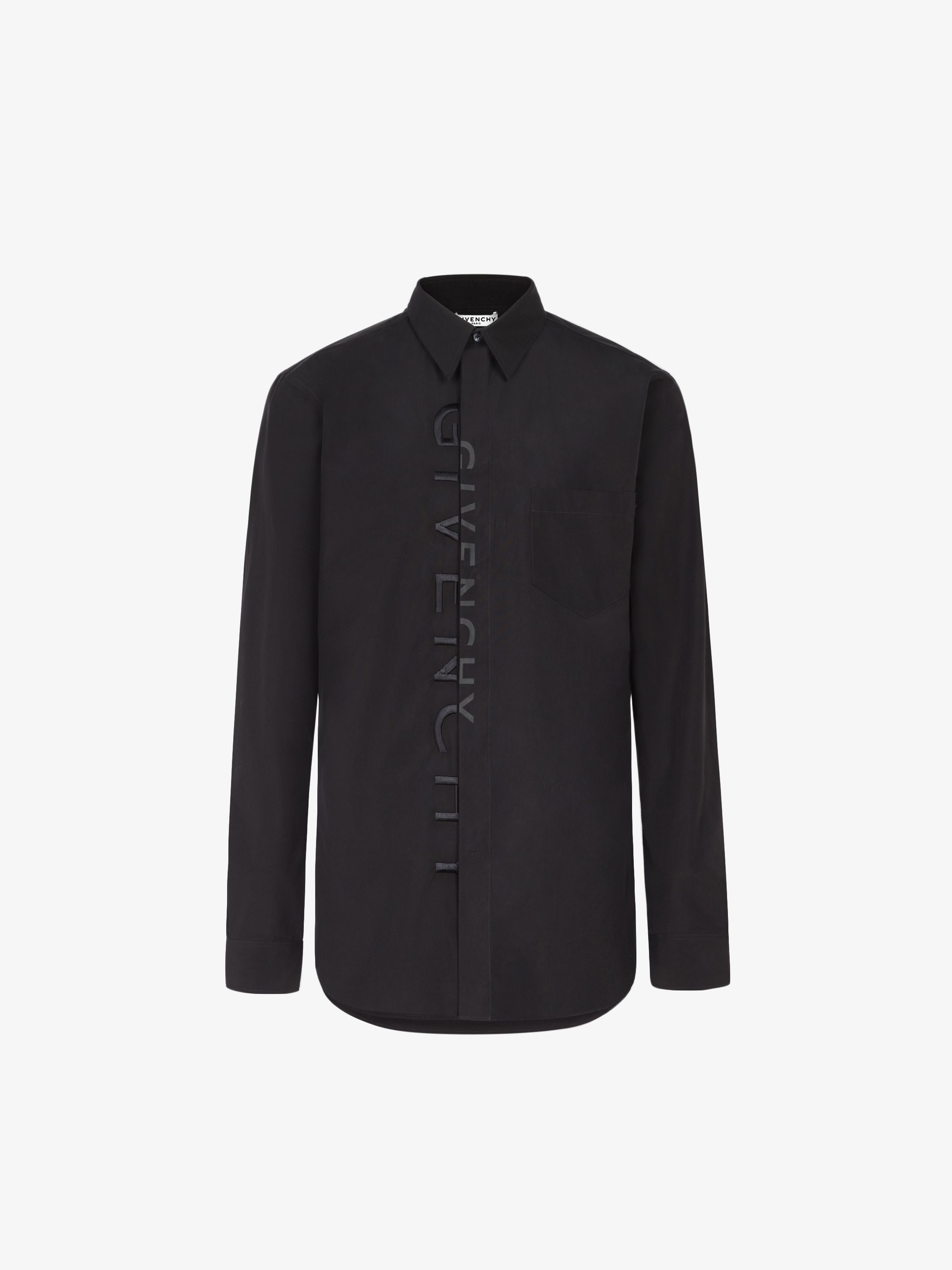 GIVENCHY Split embroidered shirt in cotton