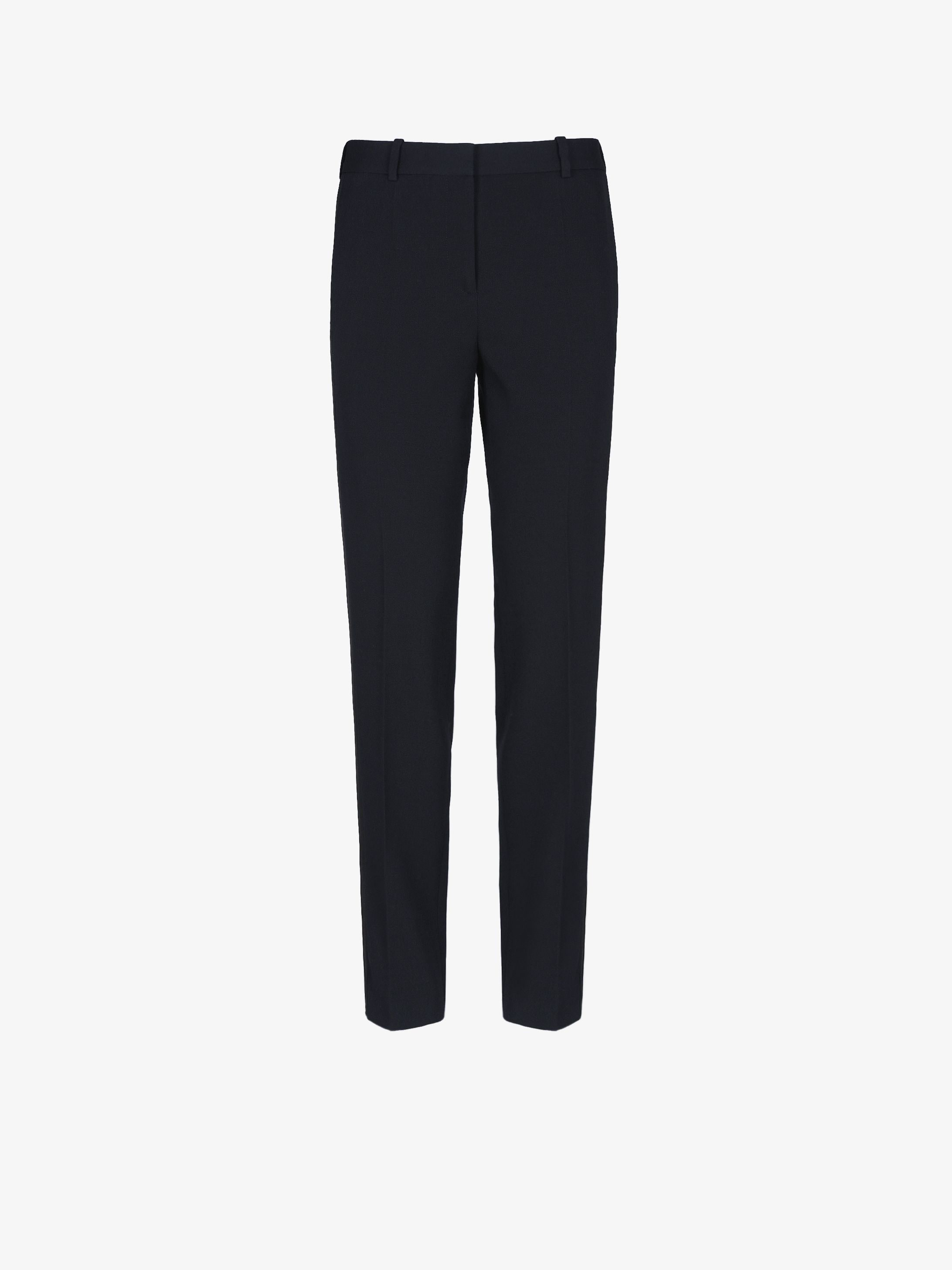 Tuxedo cigarette pants with satin band